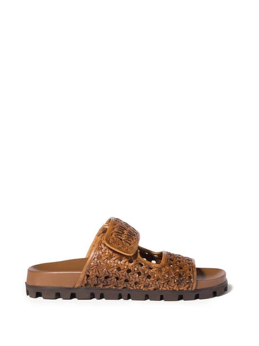 woven leather sandals