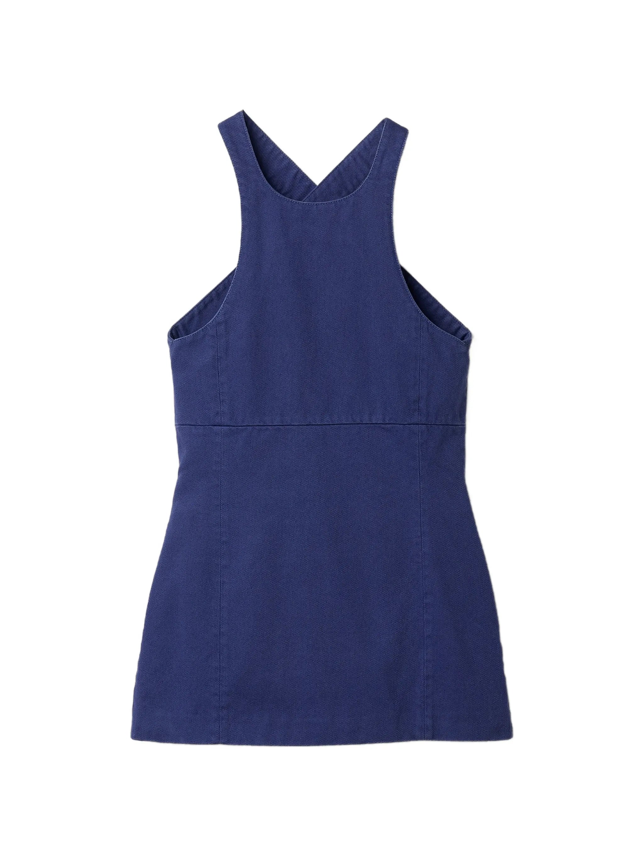 backless logo mini dress