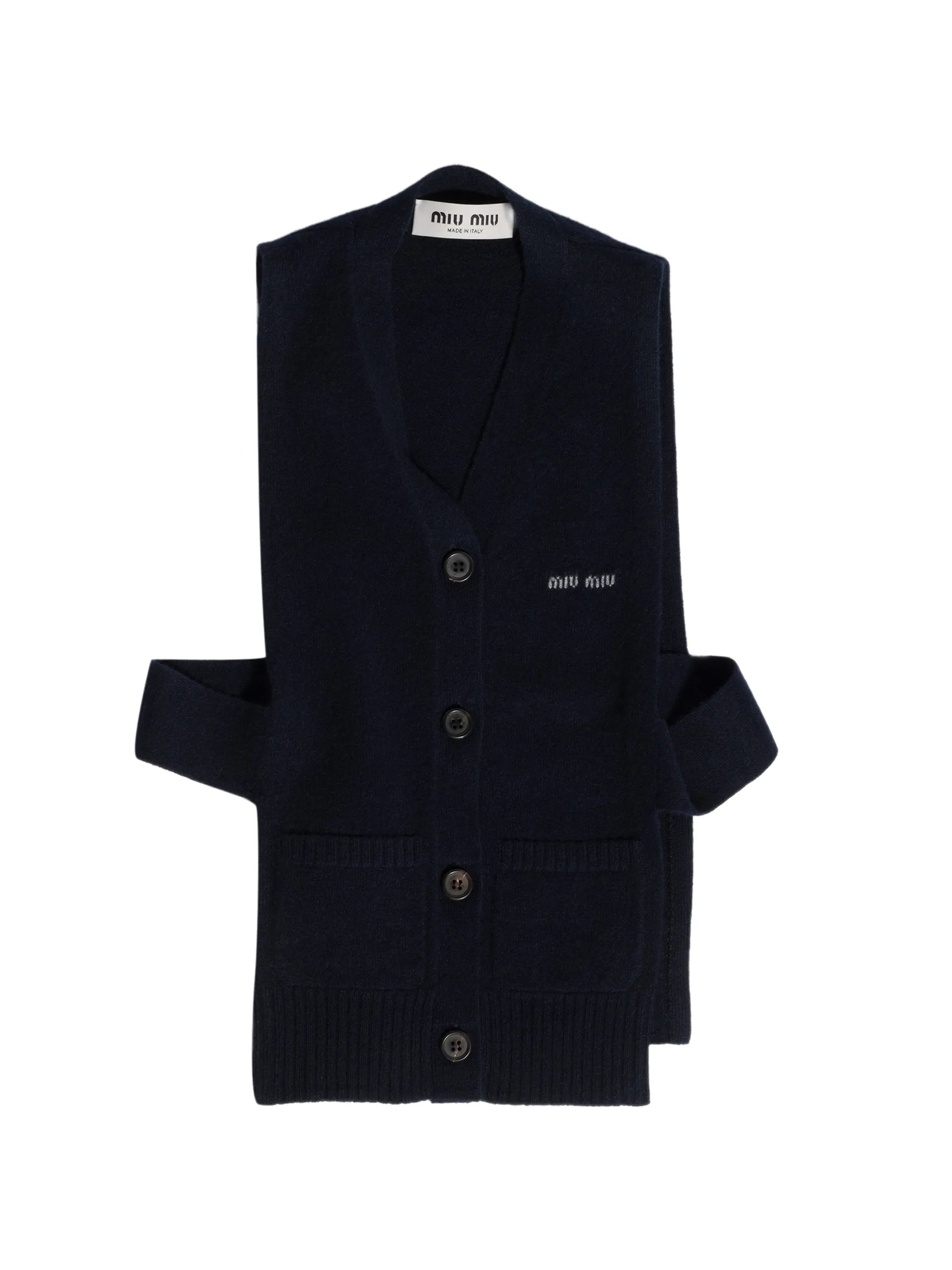 cashmere cardigan vest