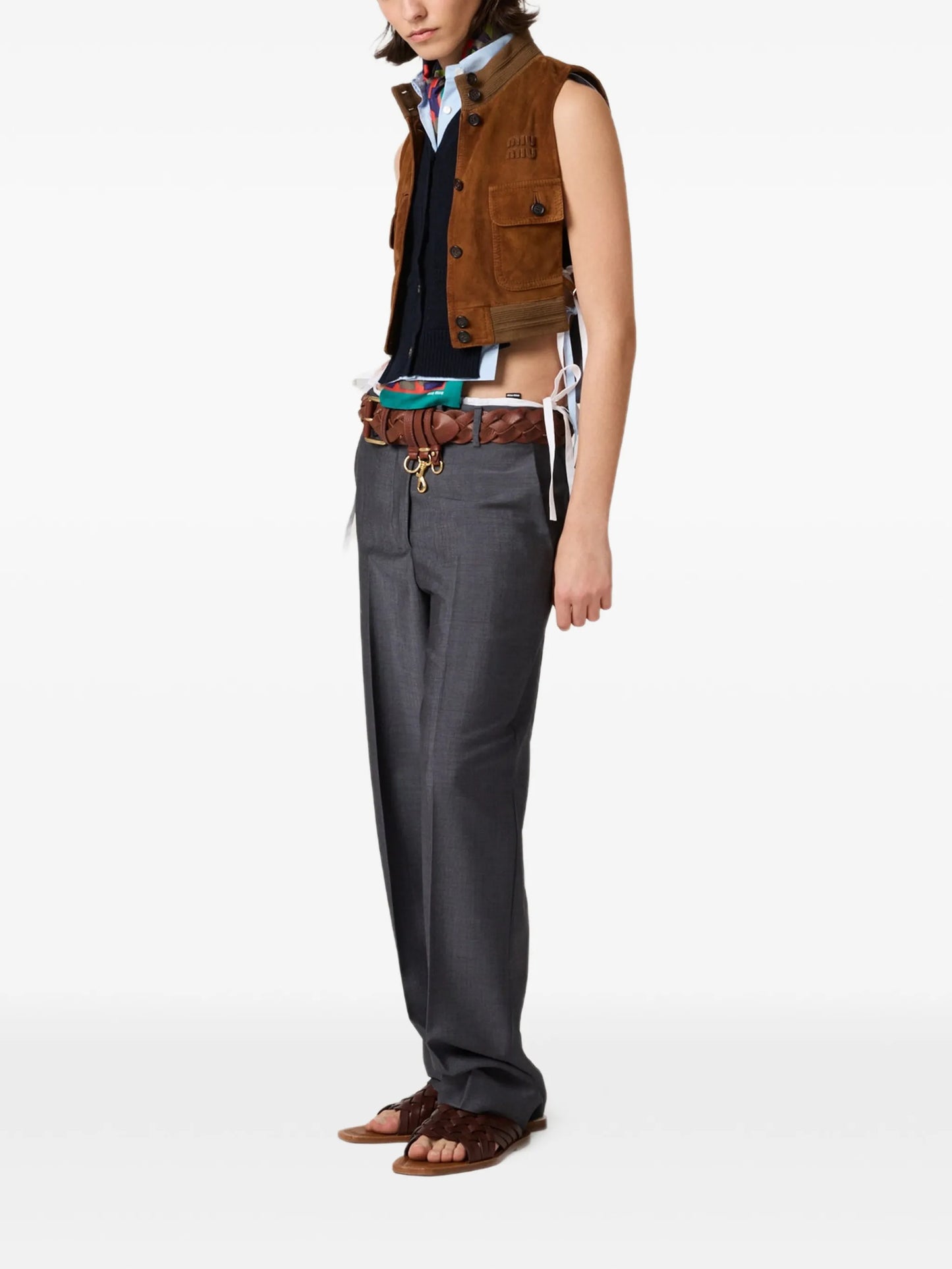 straight-leg trousers