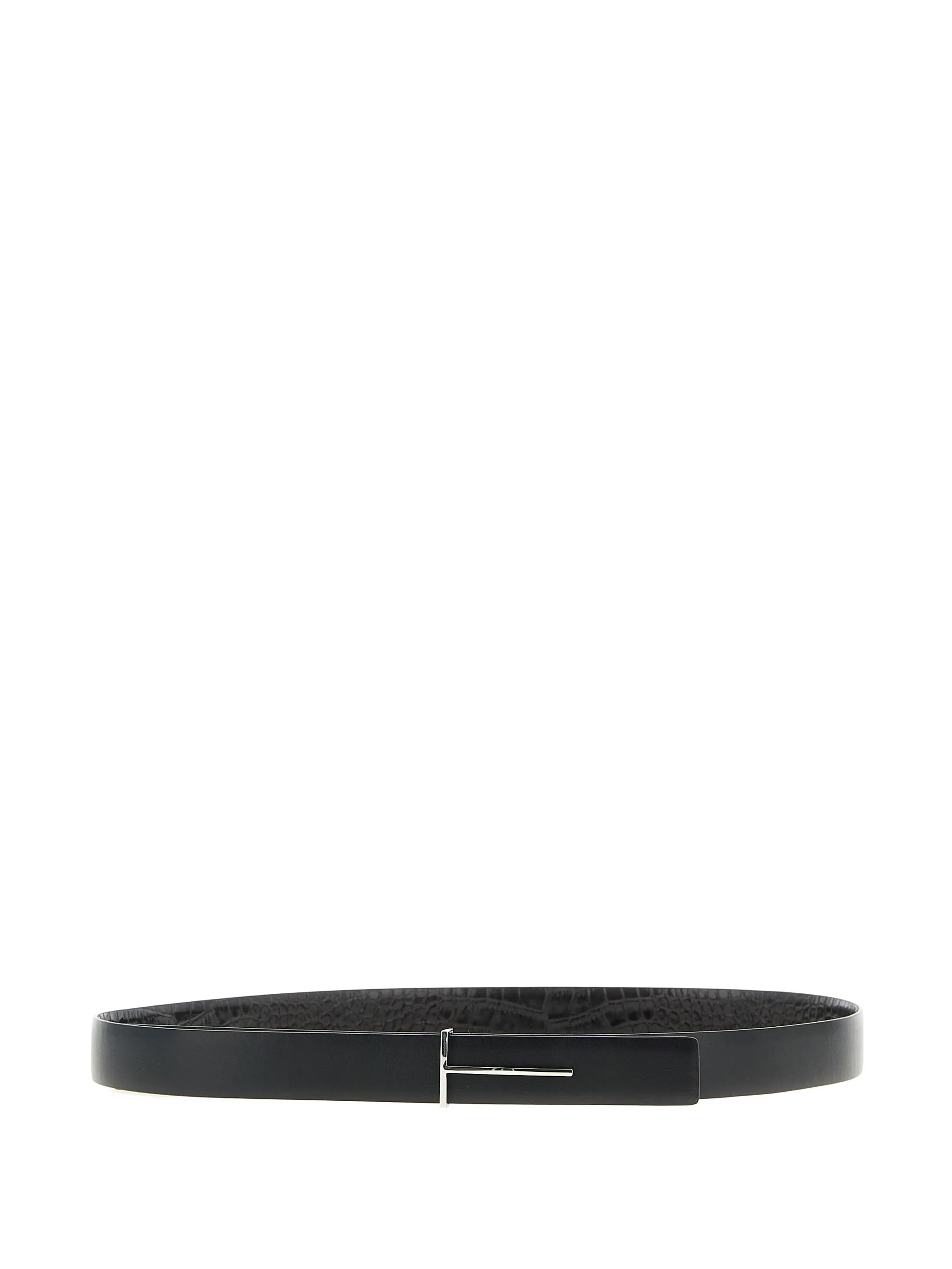 reversible python-print buckle belt