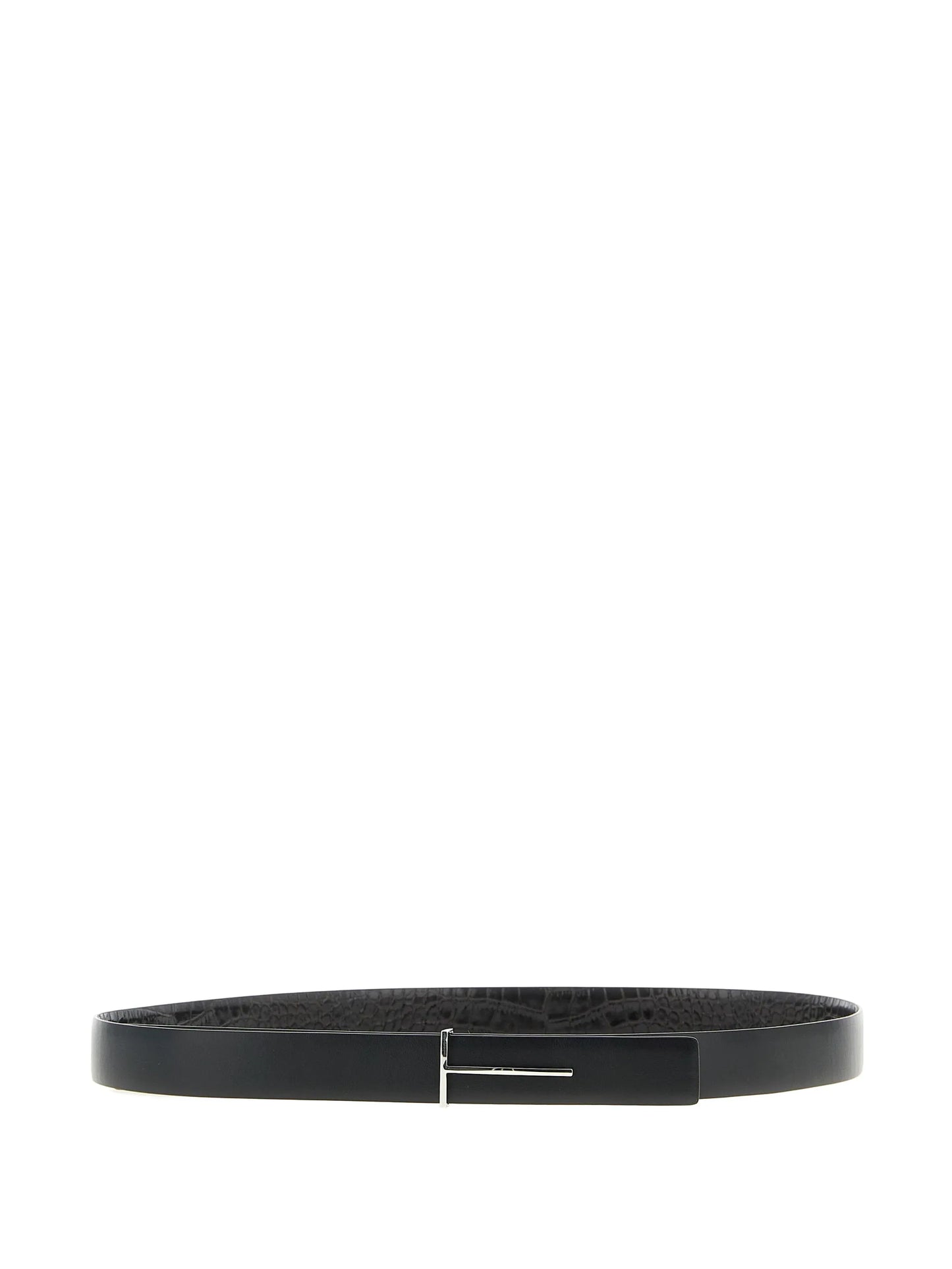reversible python-print buckle belt