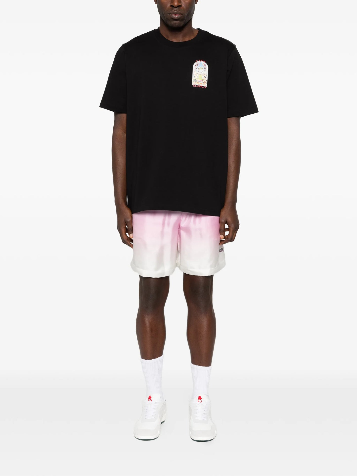 Tennis Landscape graphic-print T-shirt