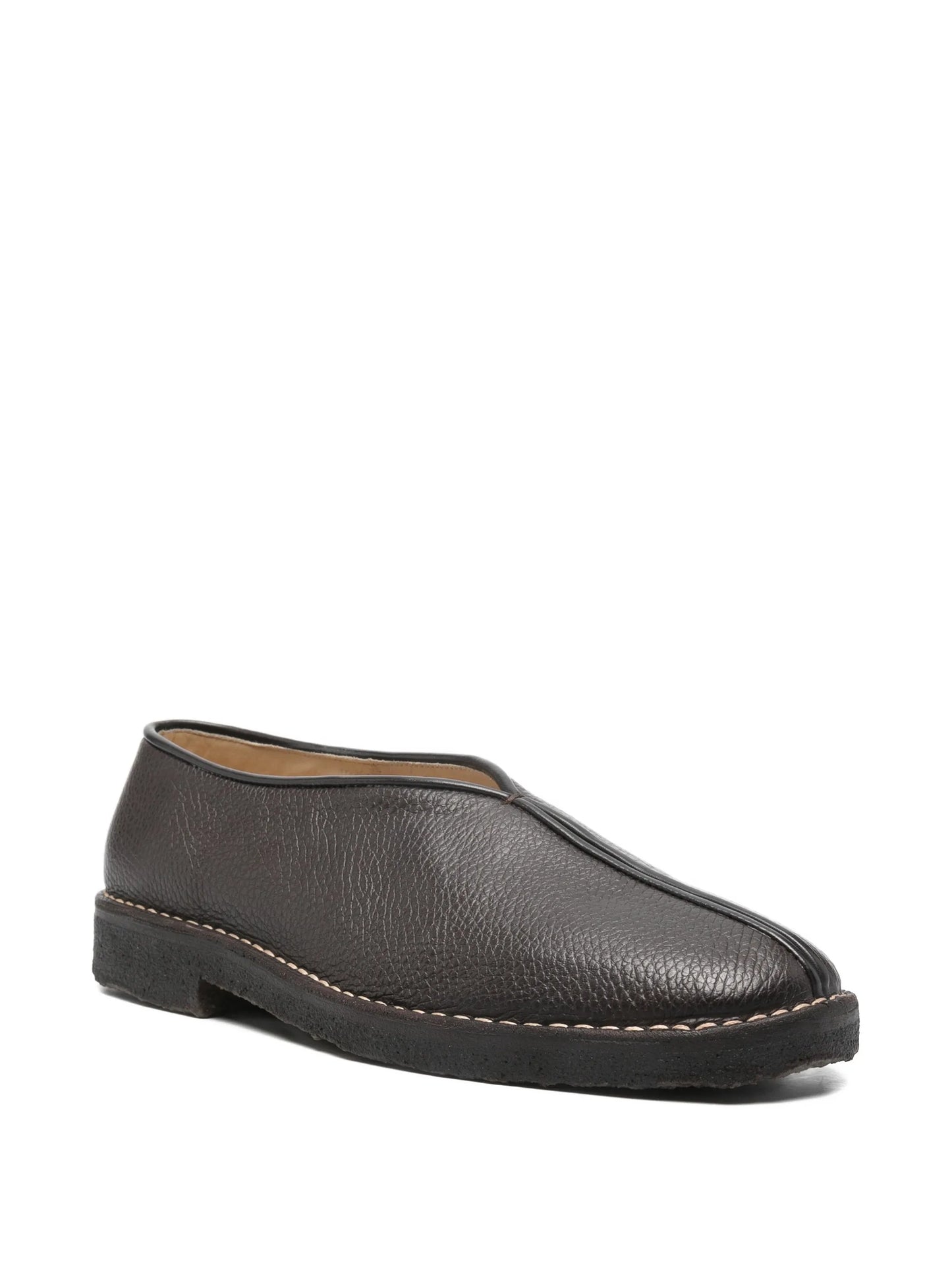 flat leather loafers