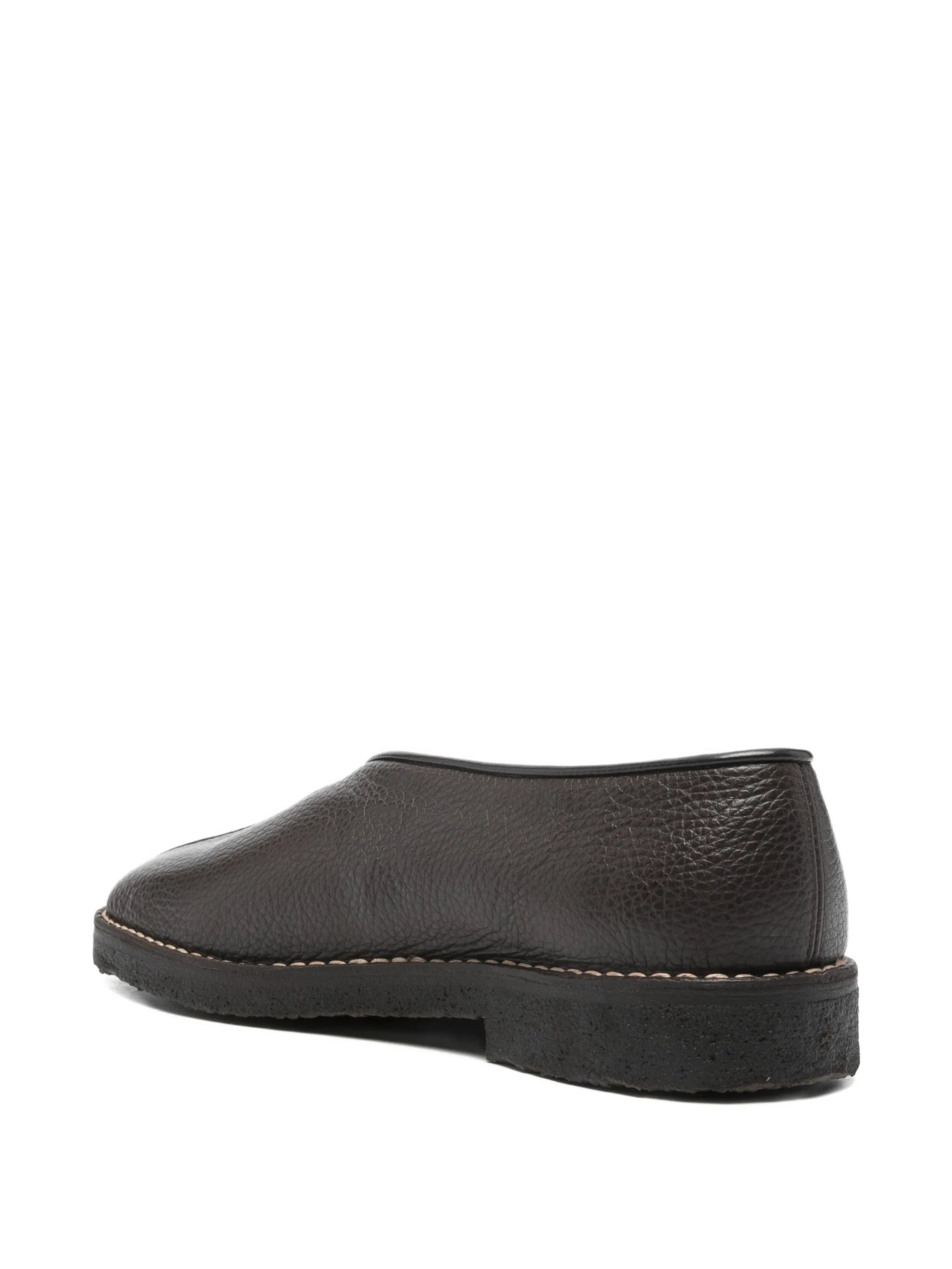 flat leather loafers