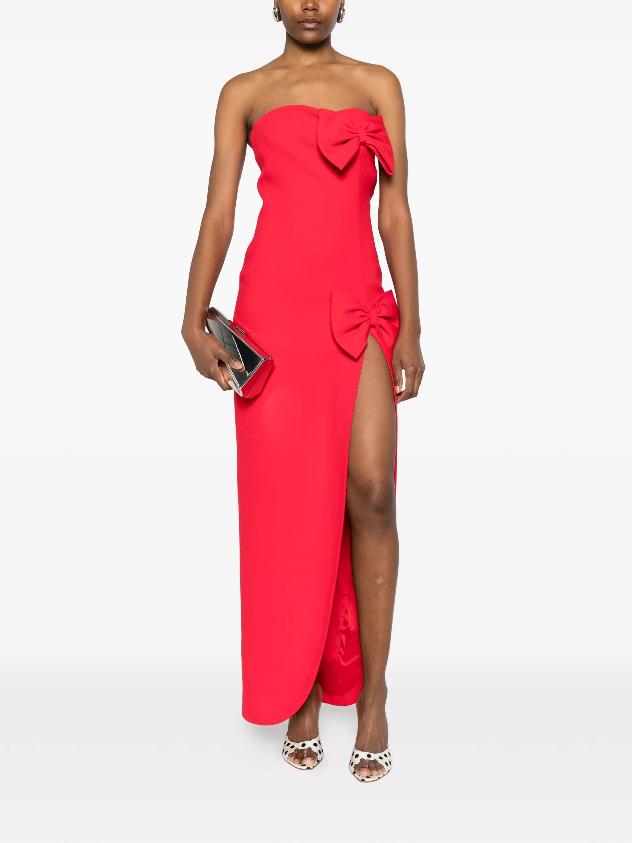 cady evening dress with bows