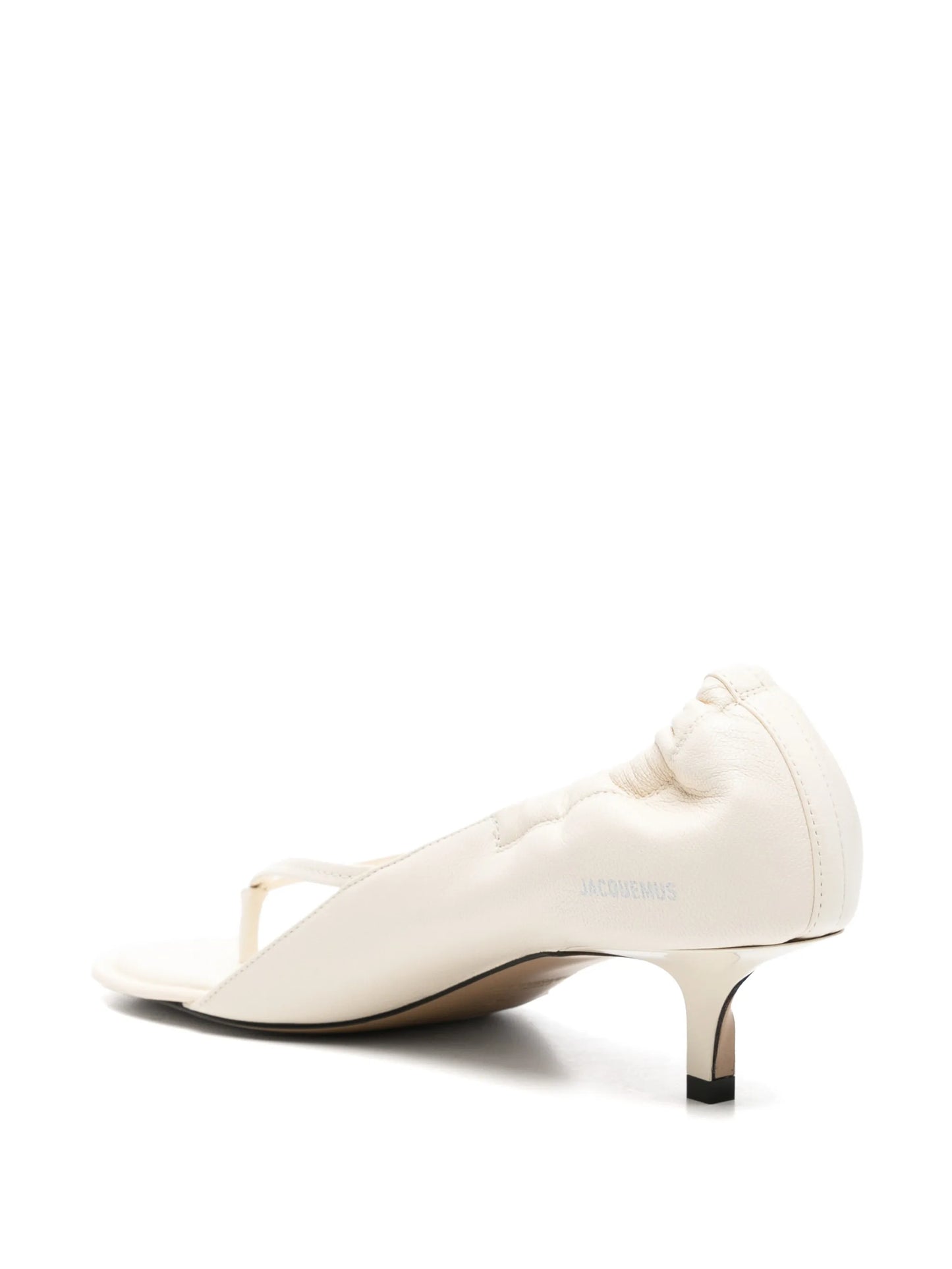 open-toe gathered sandals