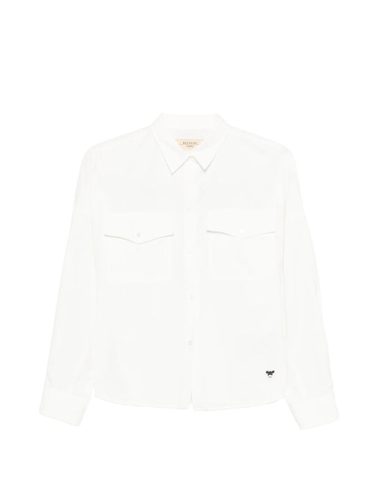 Wkdpesi flap-pocket buttoned shirt