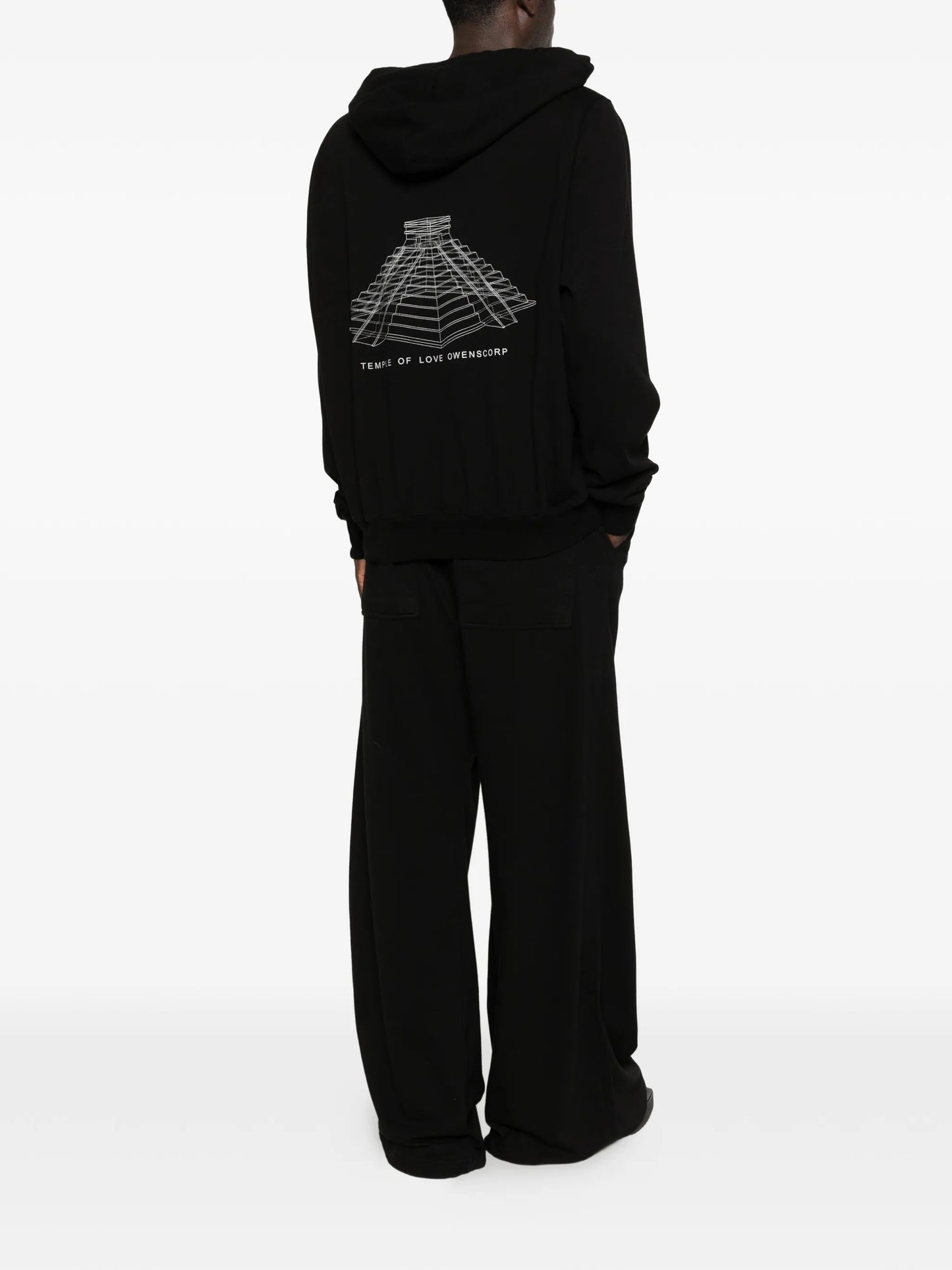 hooded printed hoodie