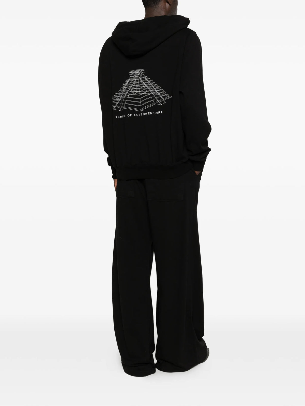 hooded printed hoodie