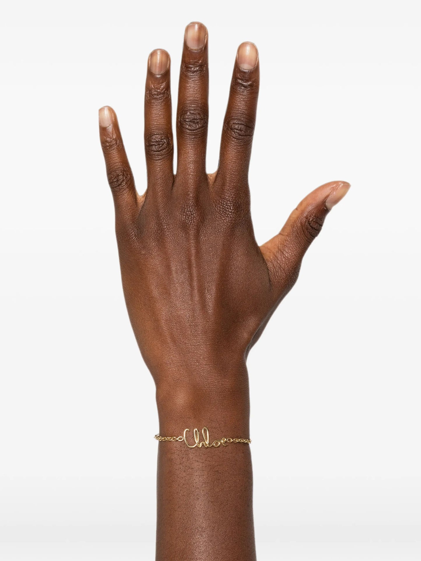 logo-plaque chain bracelet
