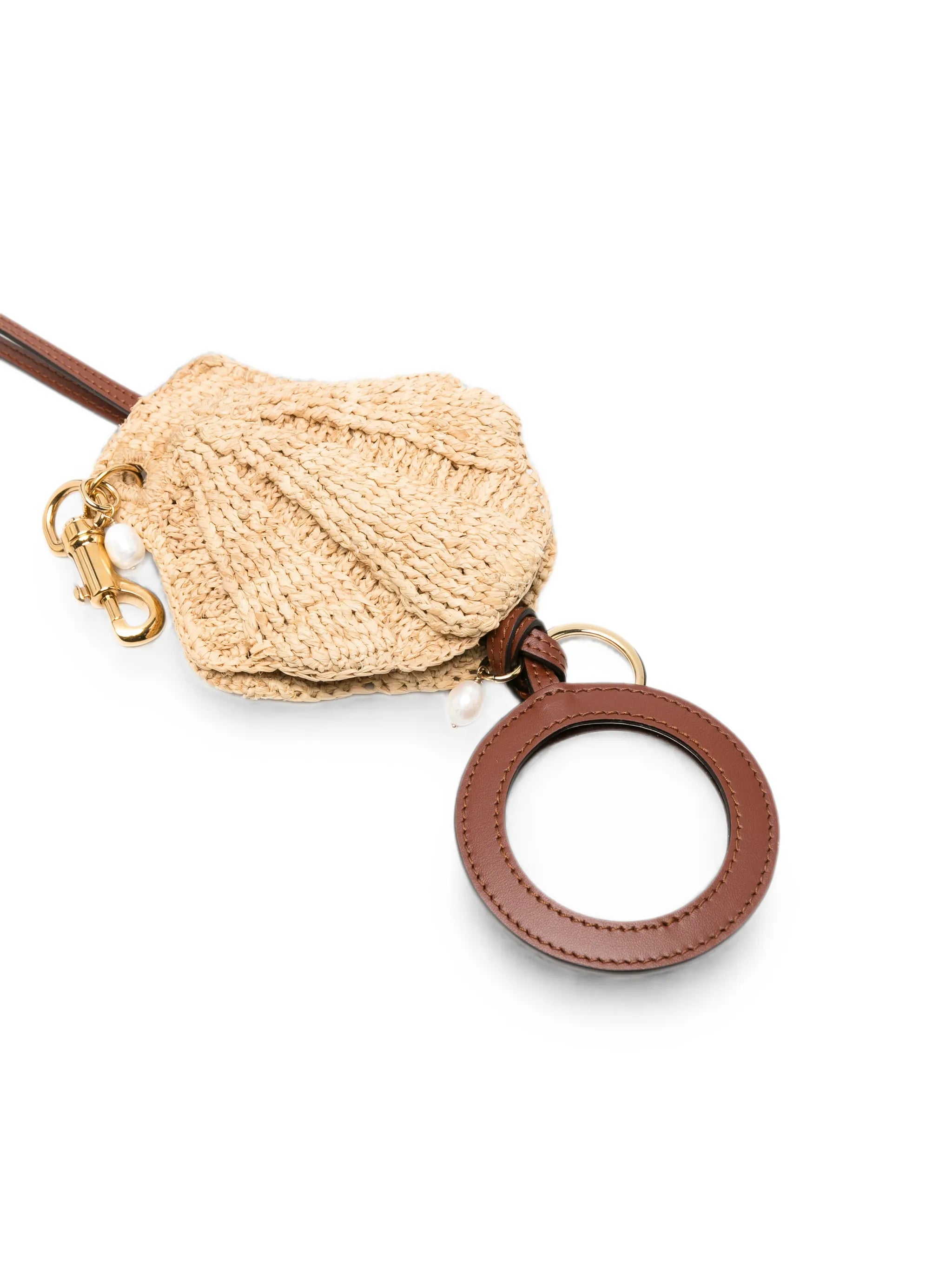 shell-motif bag charm