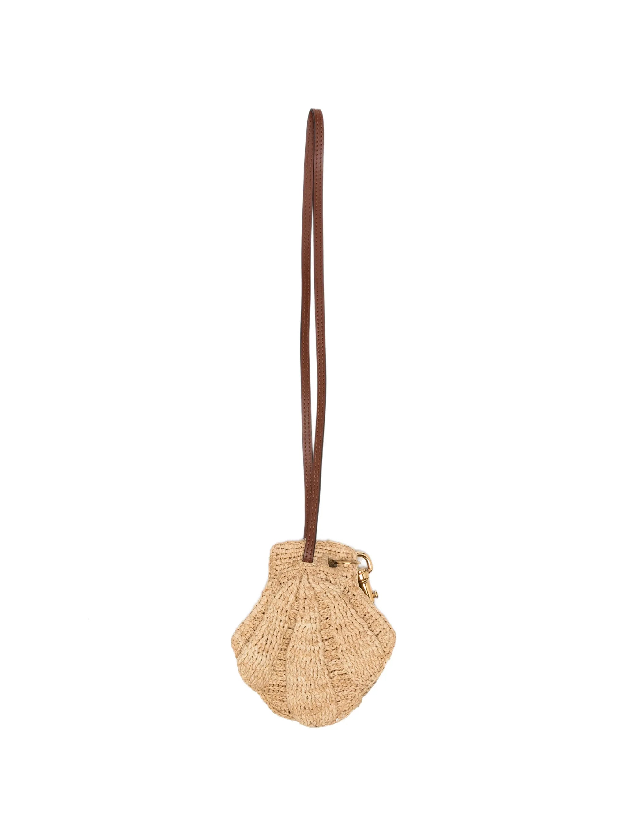 shell-motif bag charm