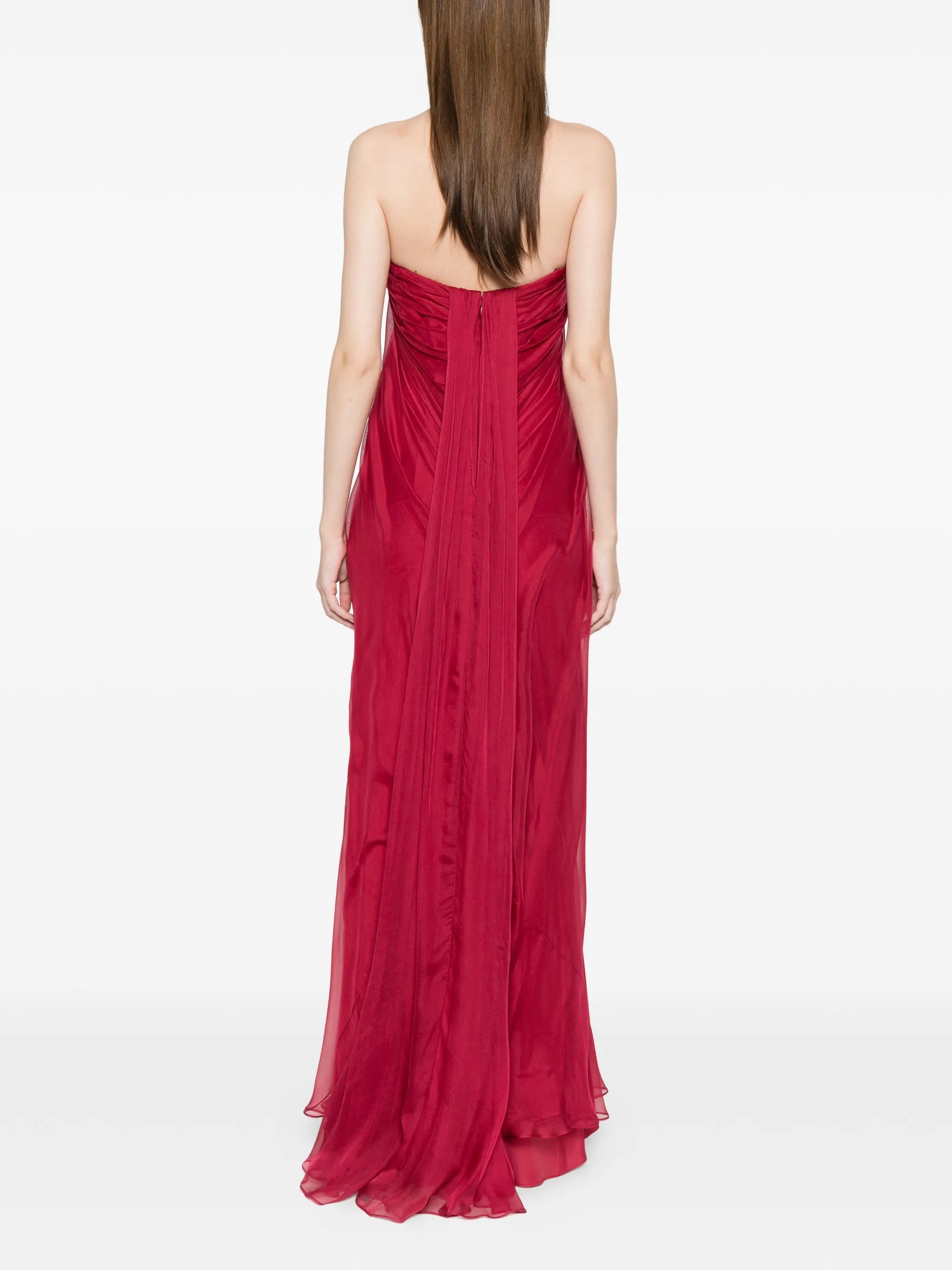 draped maxi dress