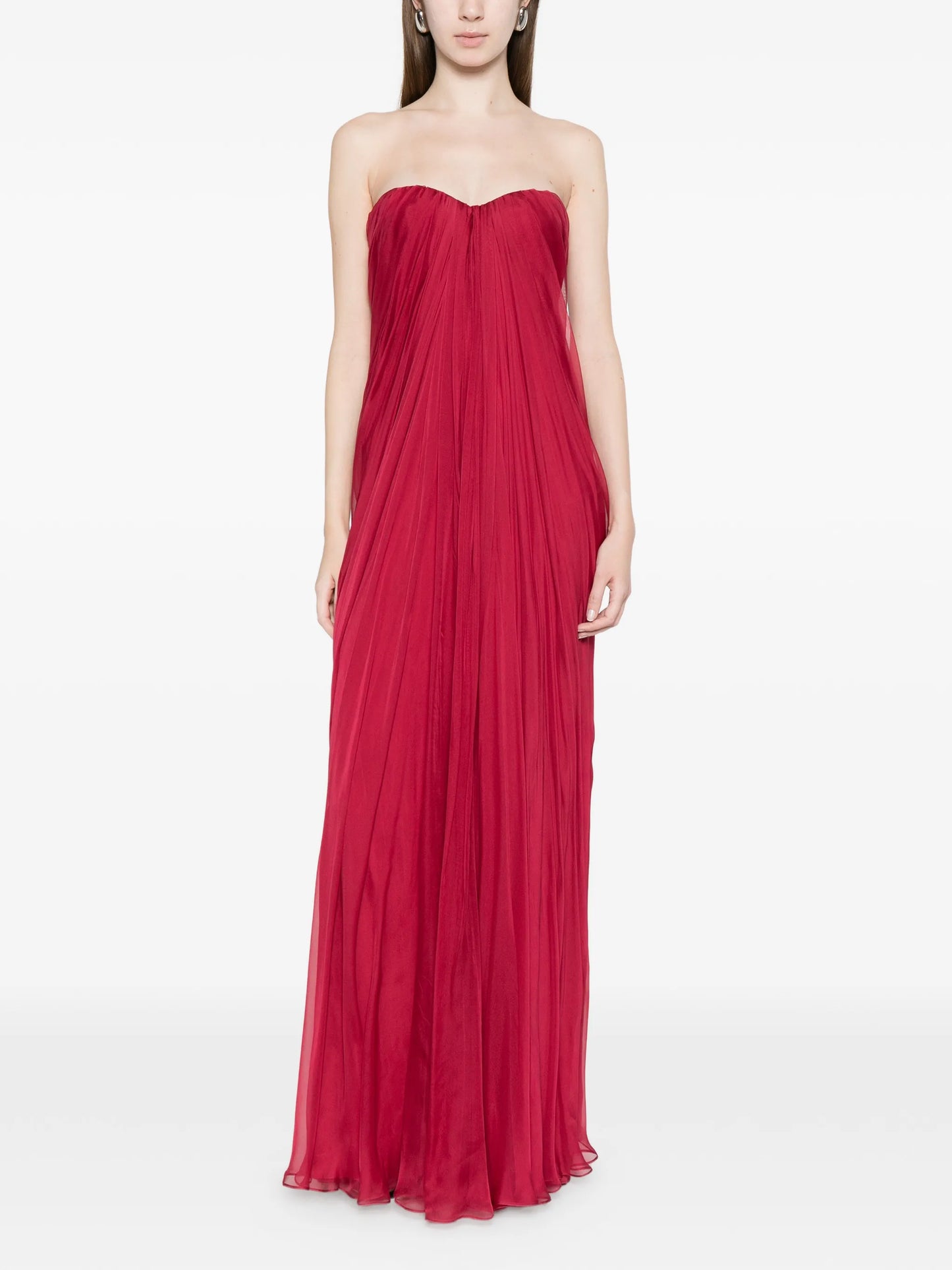 draped maxi dress