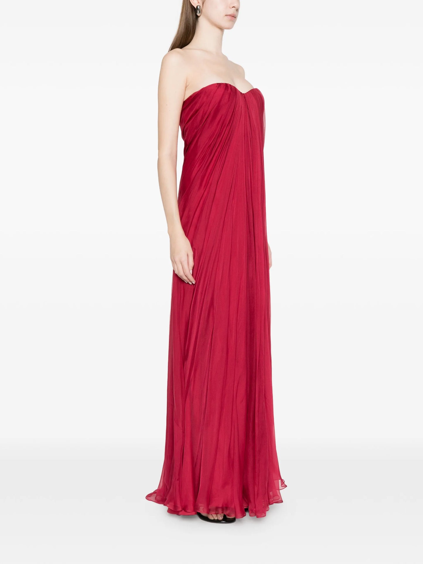 draped maxi dress