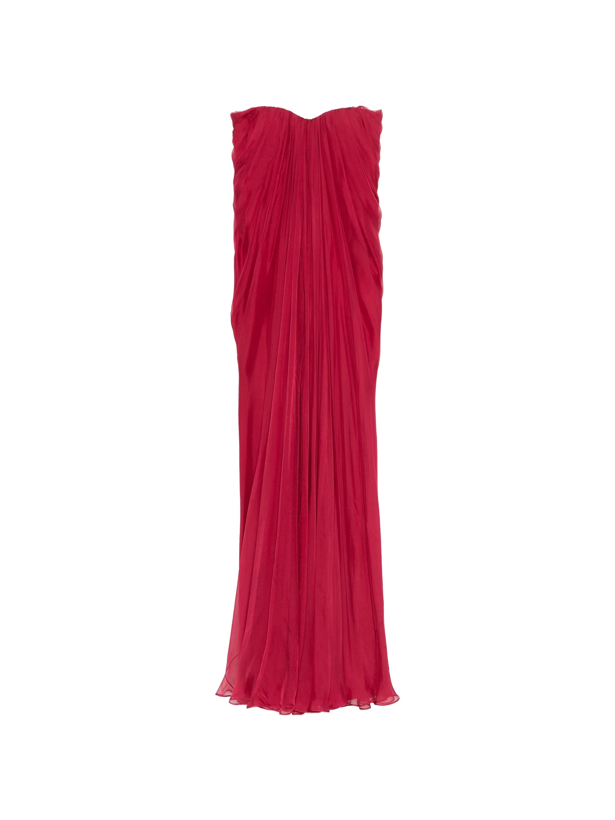 draped maxi dress