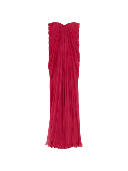 draped maxi dress