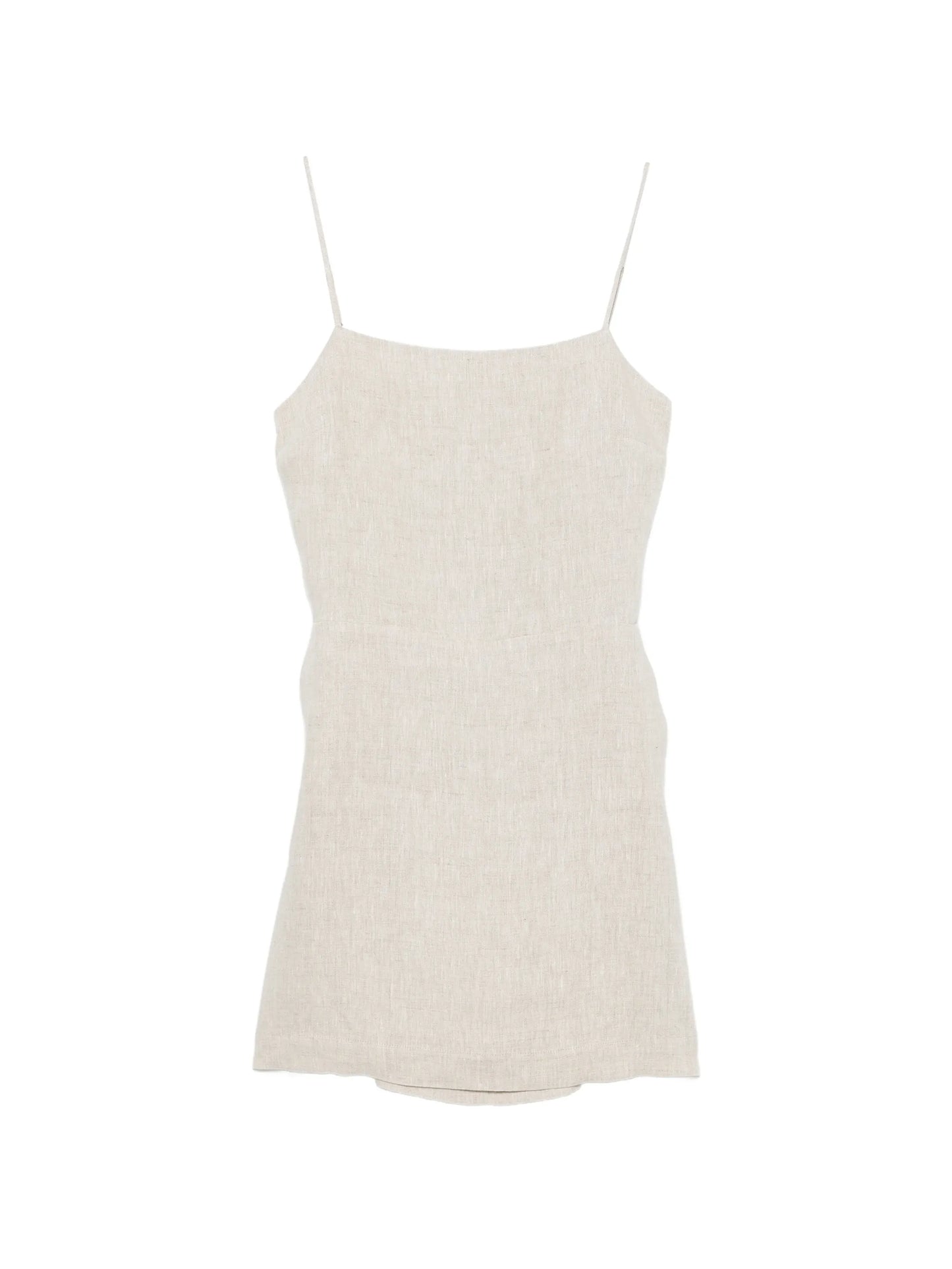 square-neck mini dress
