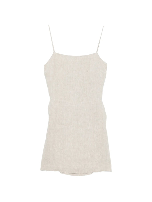 square-neck mini dress