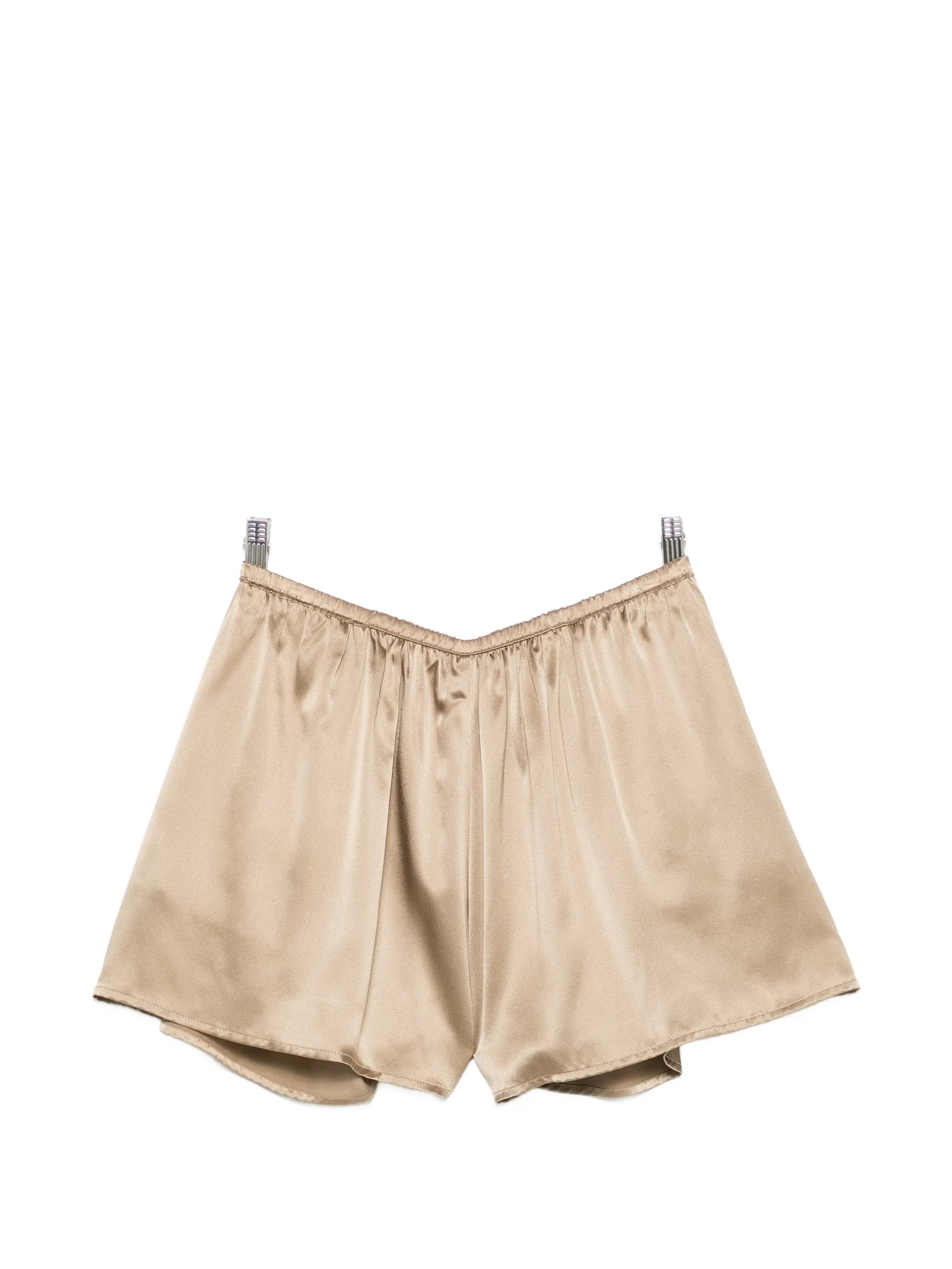 elasticated-waistband shorts