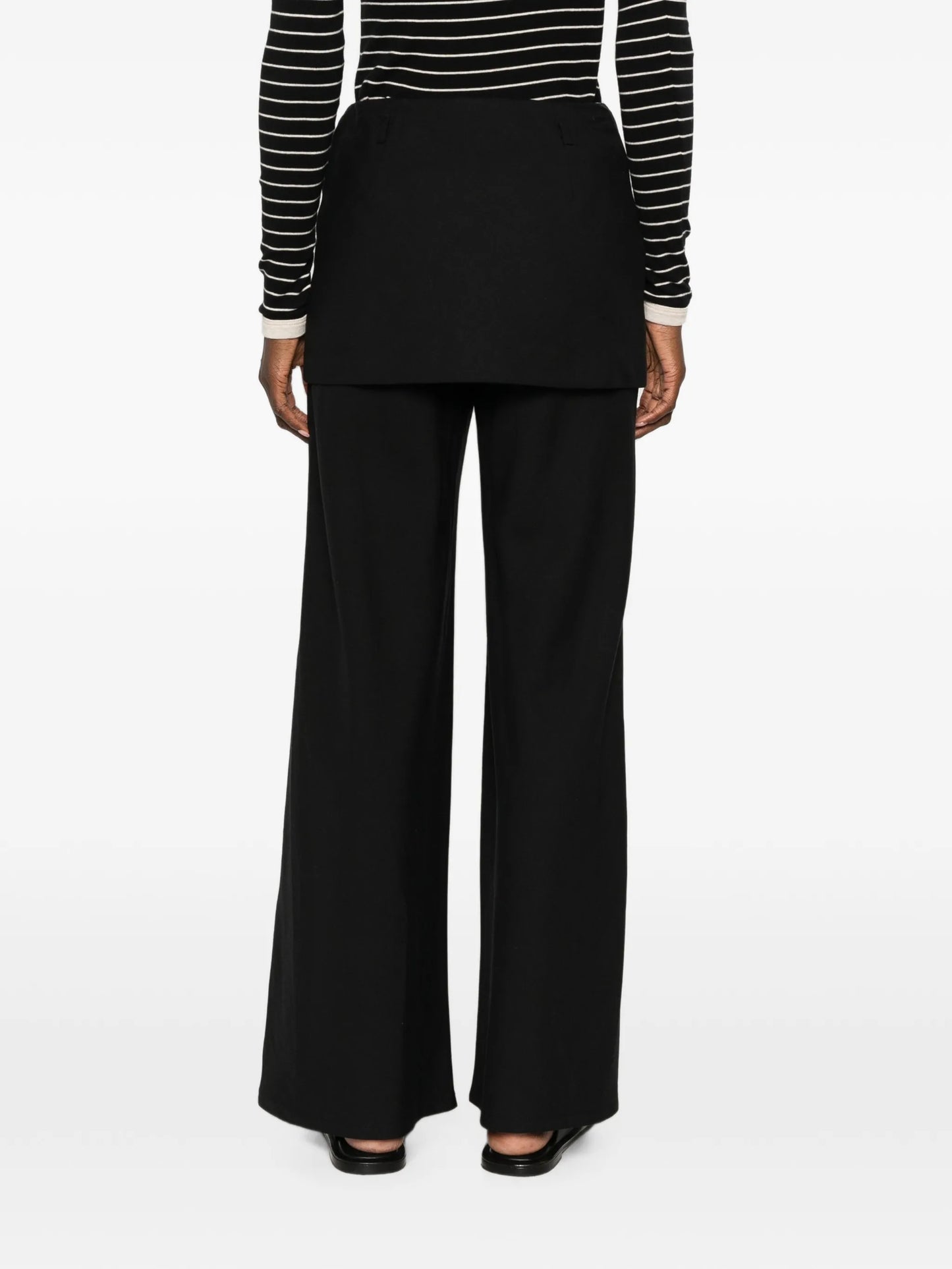 twill apron-style trousers