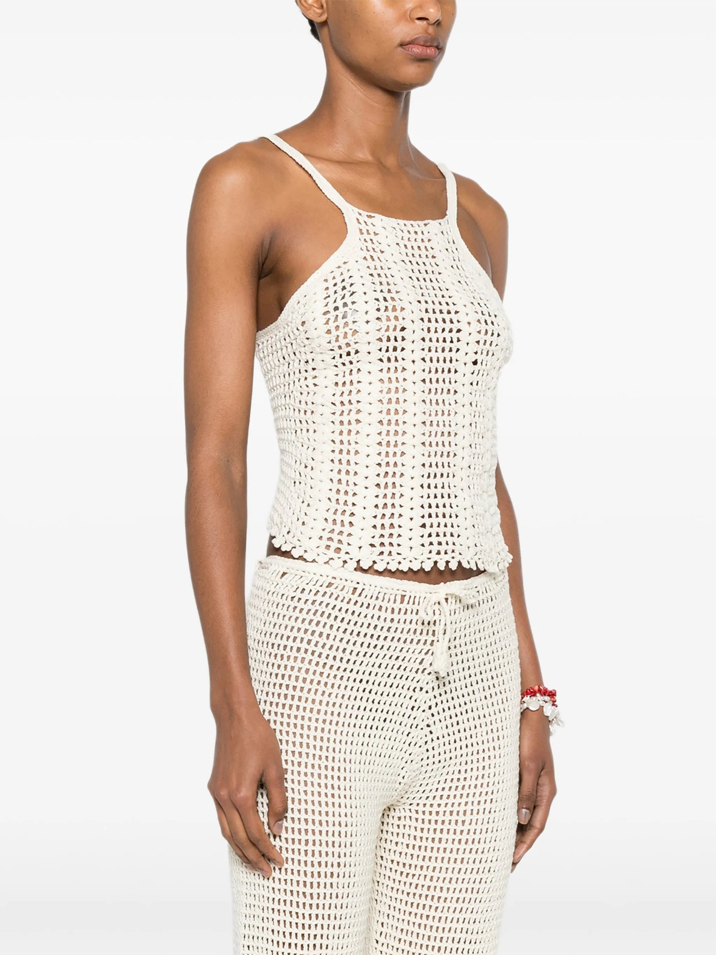 crochet-knit top