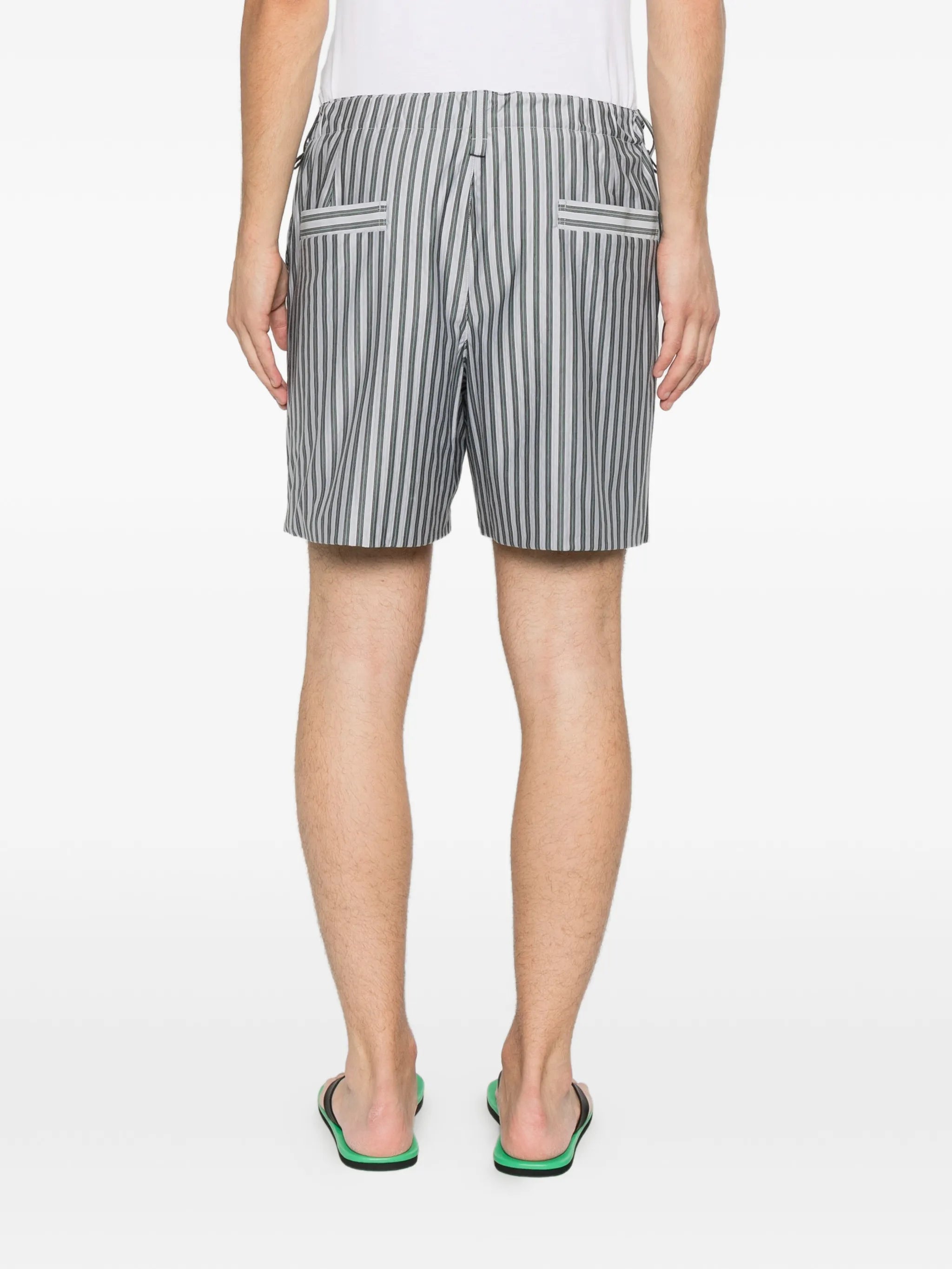 striped jersey shorts