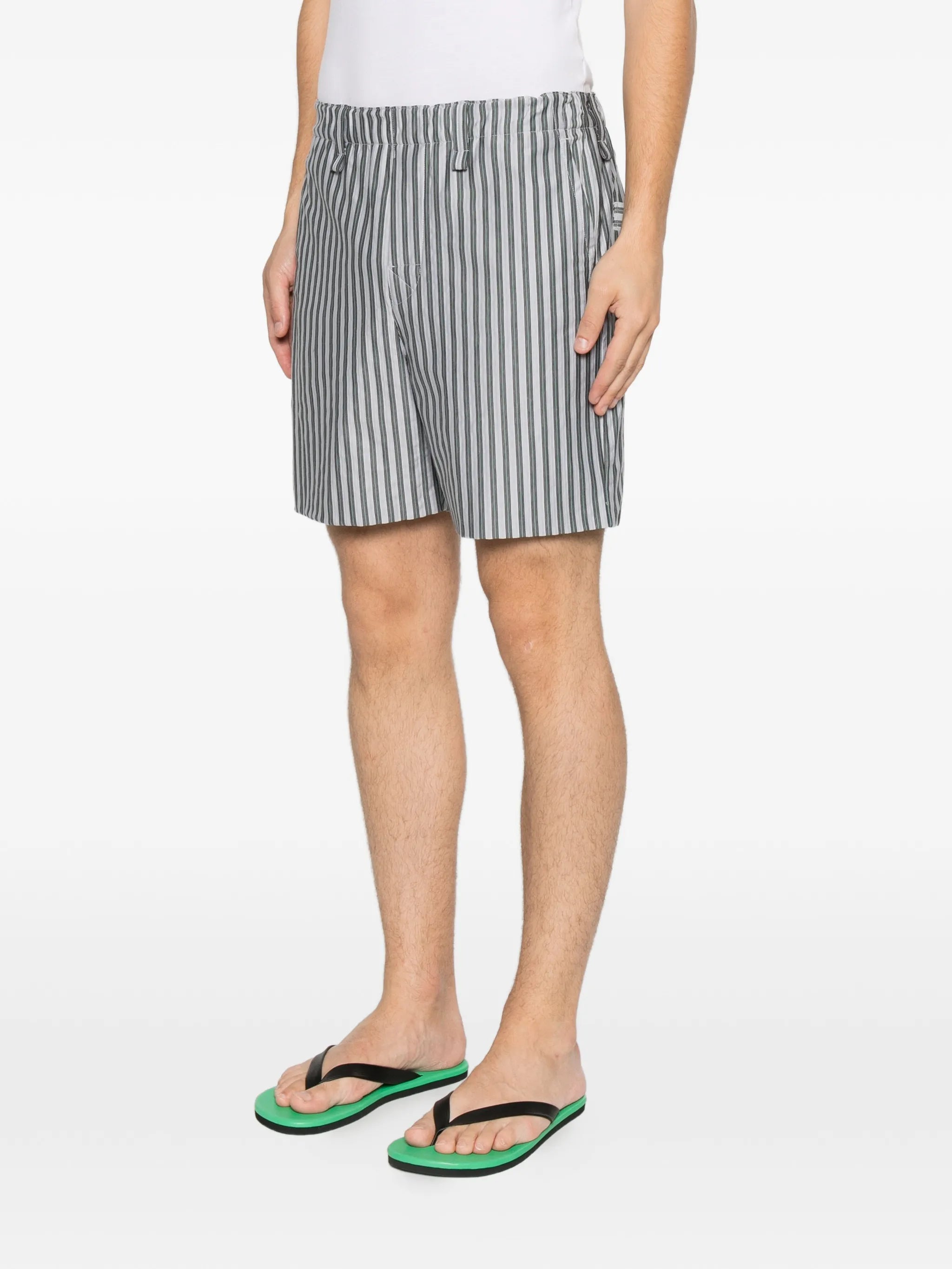 striped jersey shorts