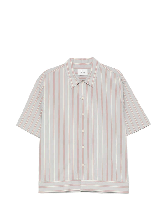 striped short-sleeve shirt