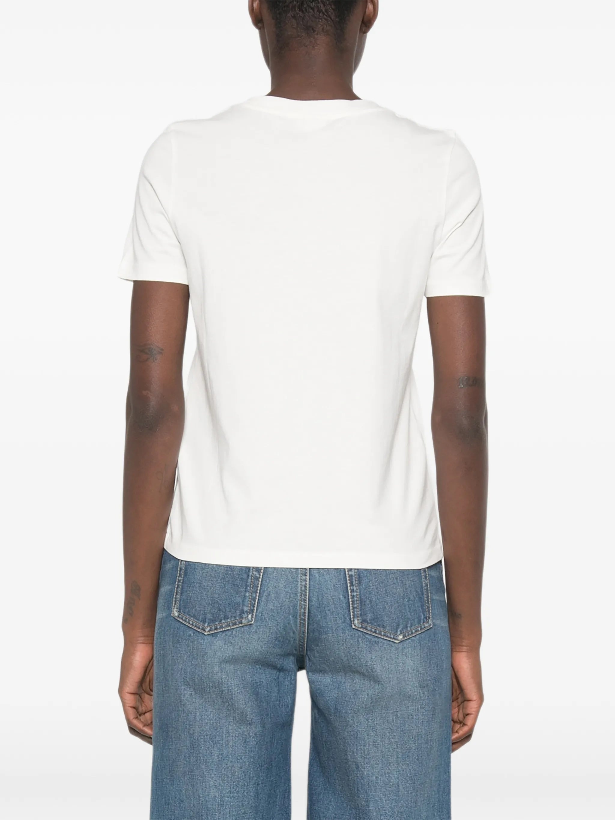 lemon-print logo-print T-shirt