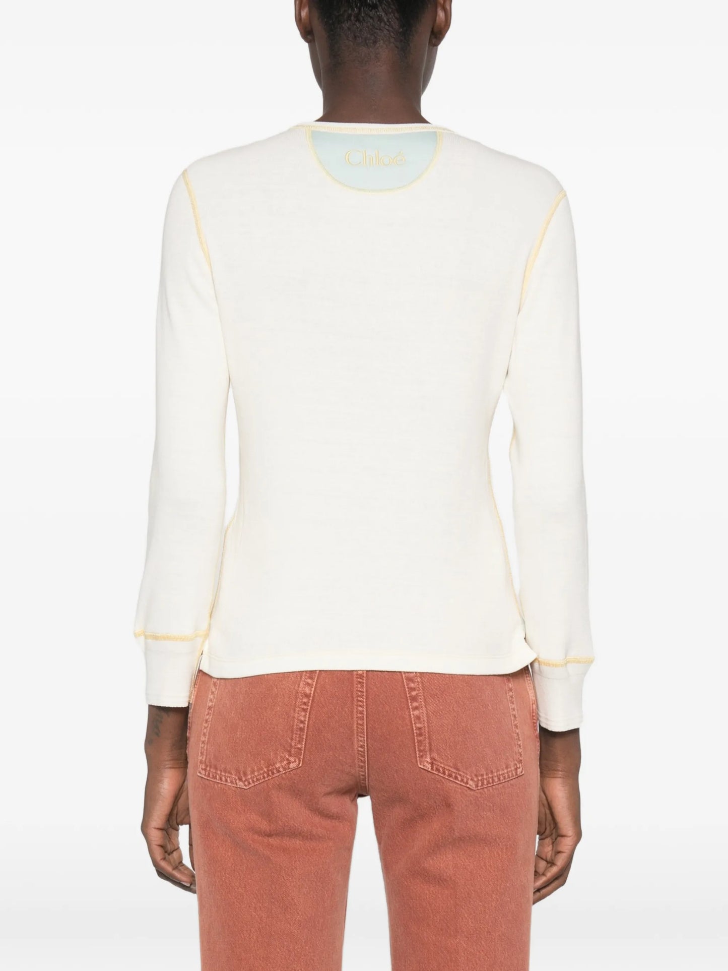 flatlock rib jersey top