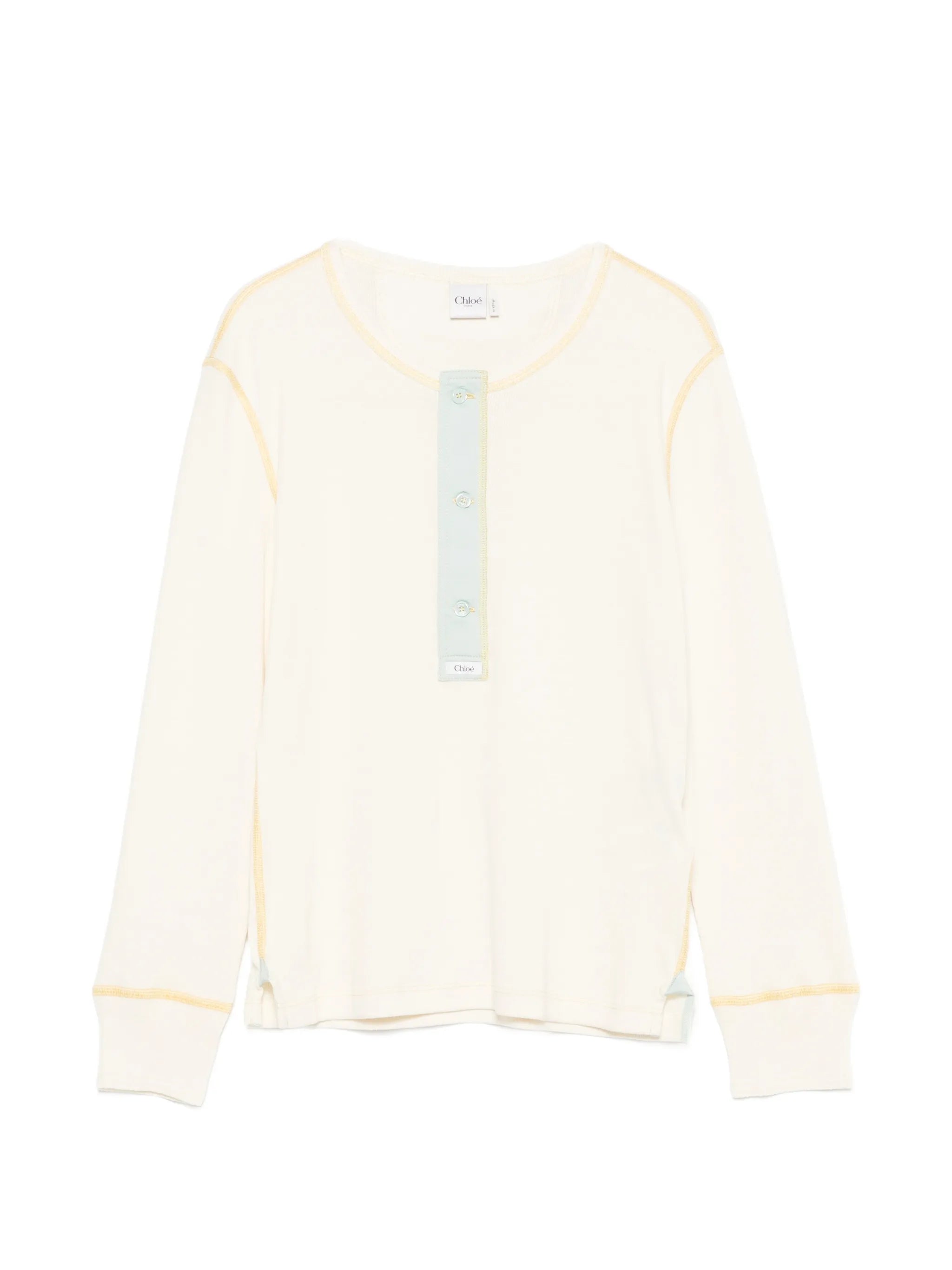 flatlock rib jersey top