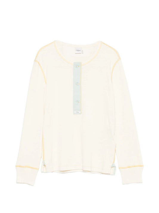 flatlock rib jersey top