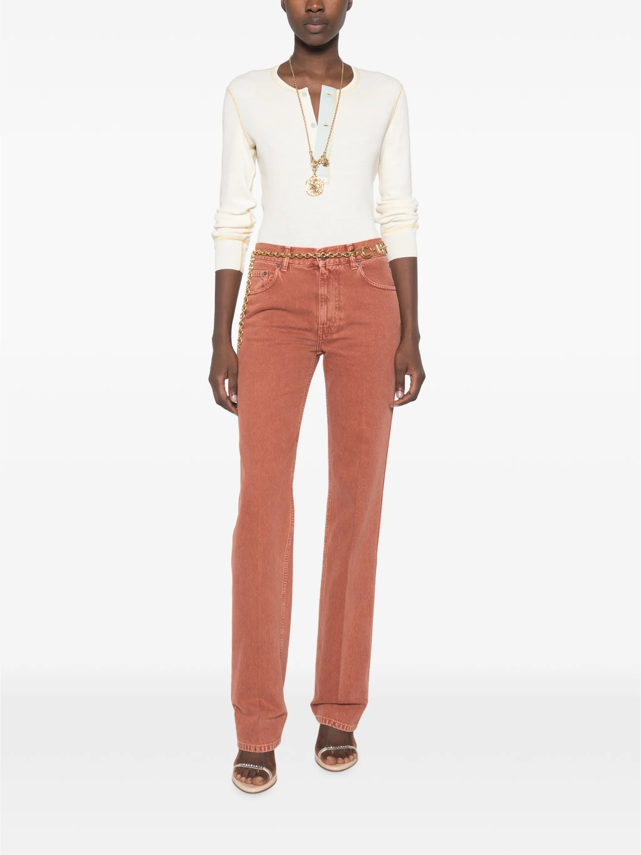 flatlock rib jersey top