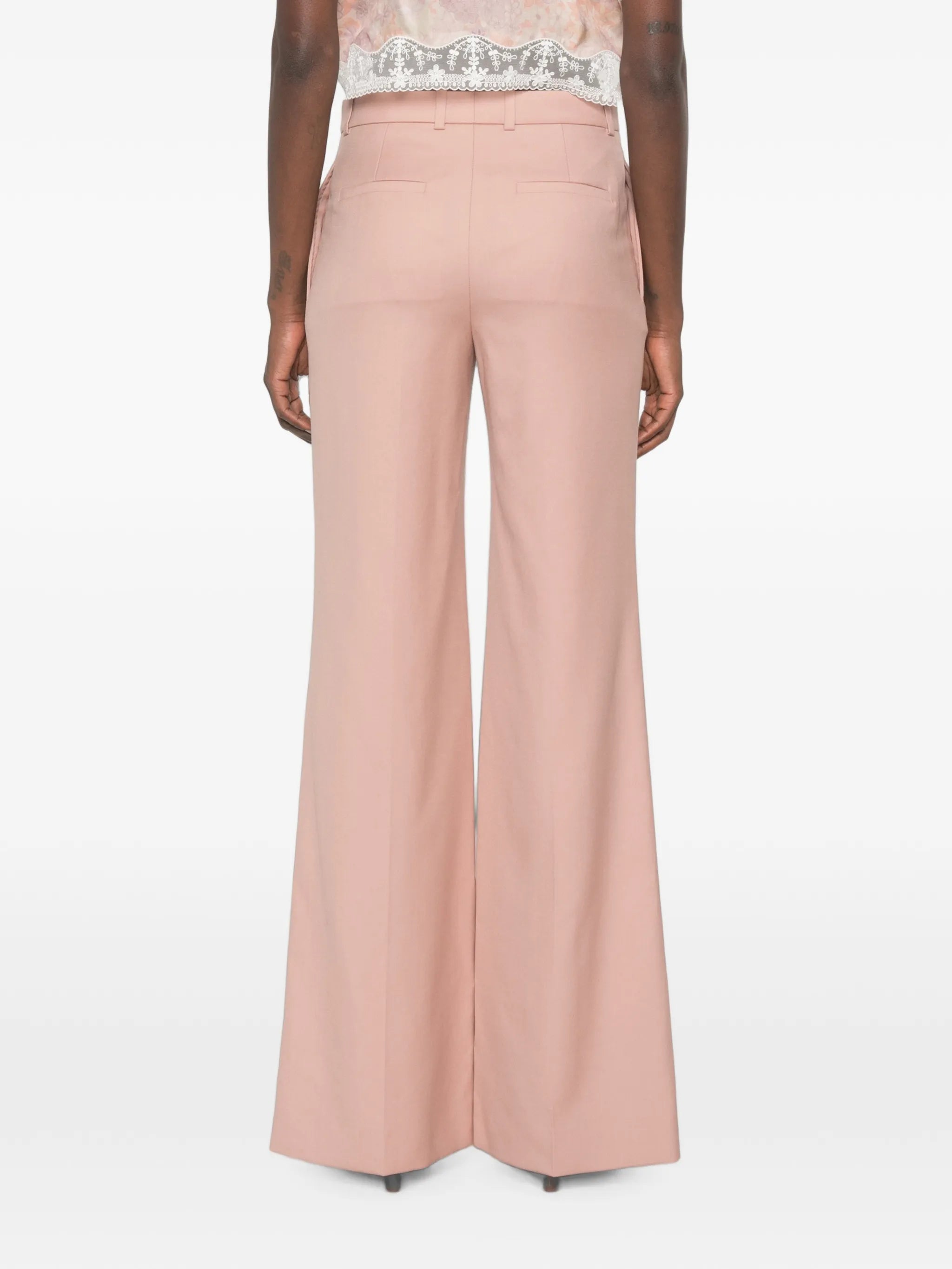 wool gabardine trousers