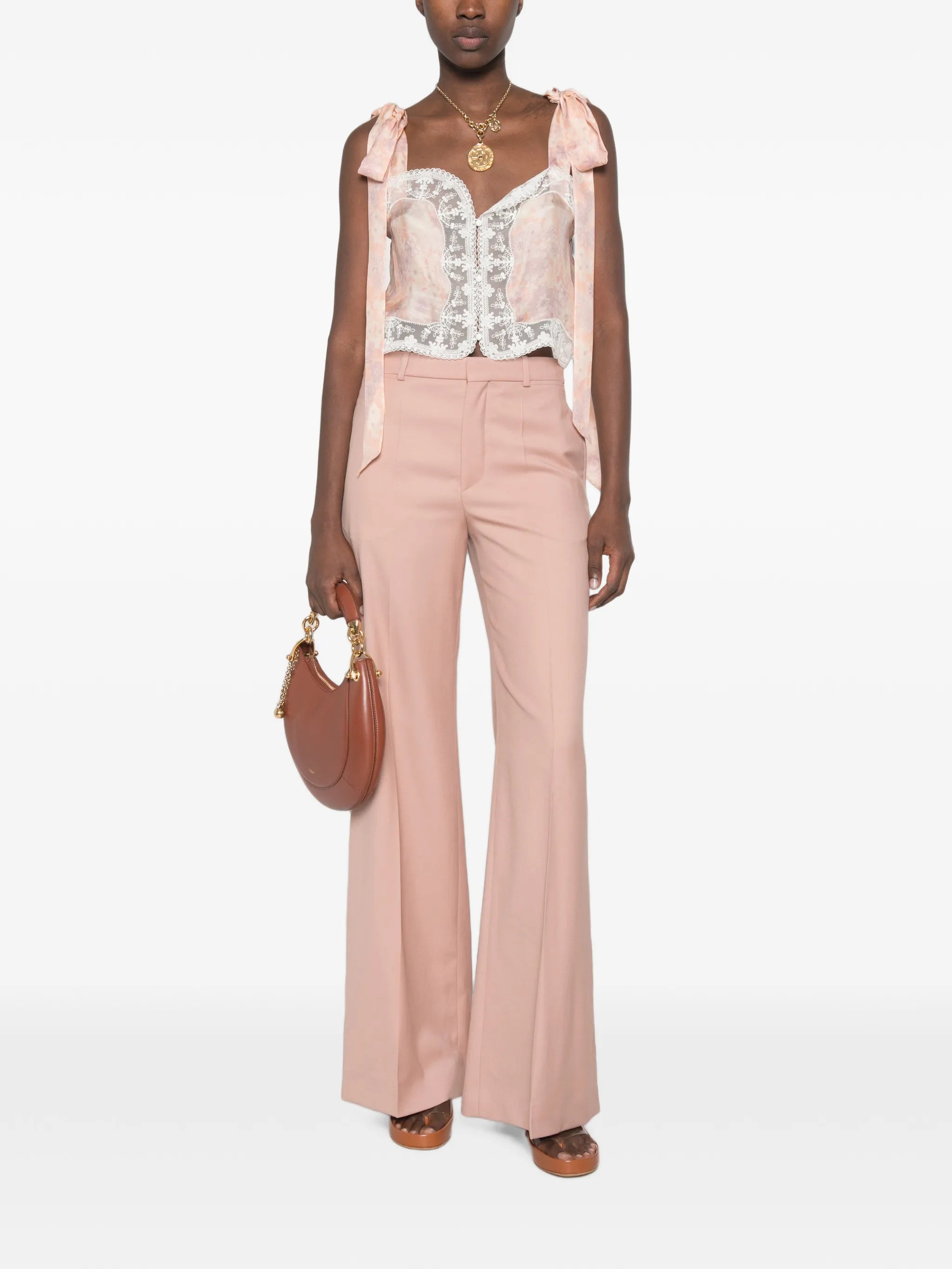 wool gabardine trousers