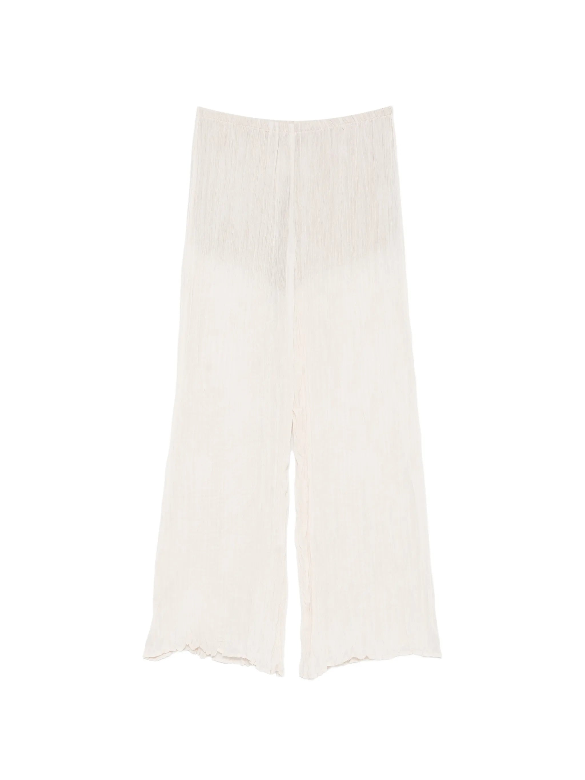 plissé palazzo pants