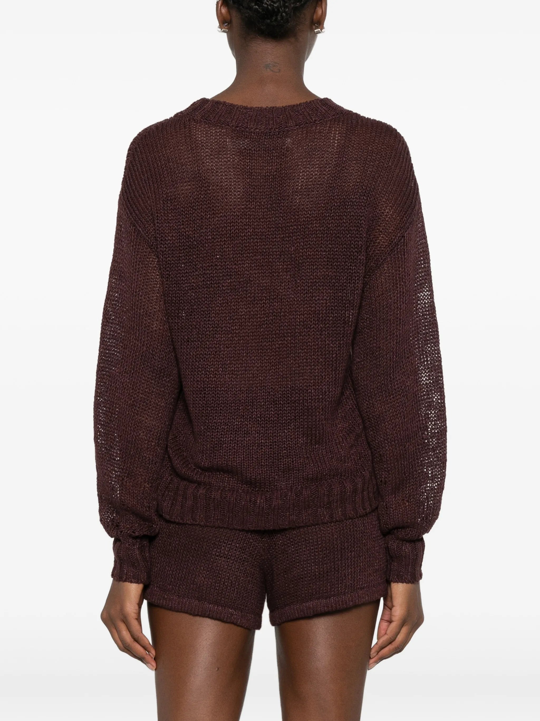open-knit sweater