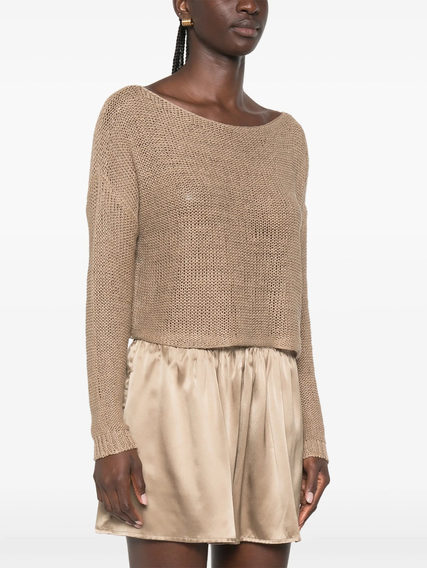 open-knit sweater