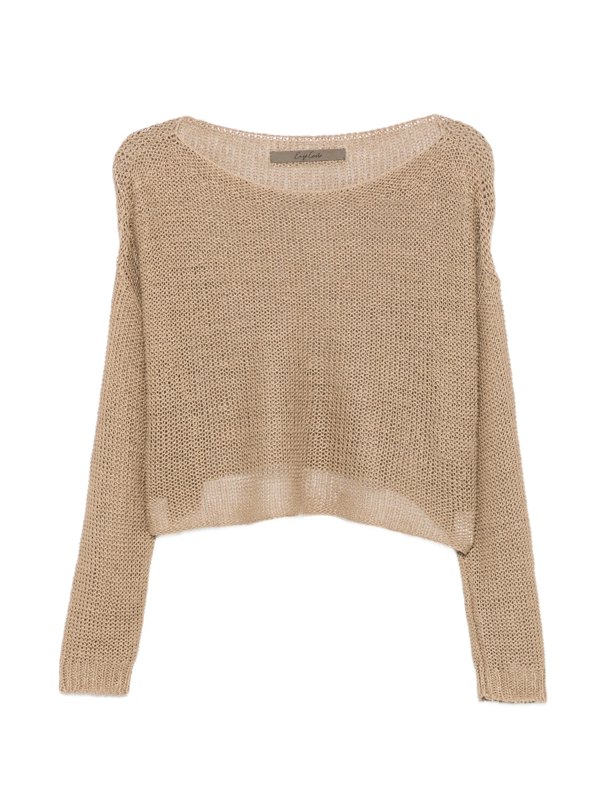 open-knit sweater