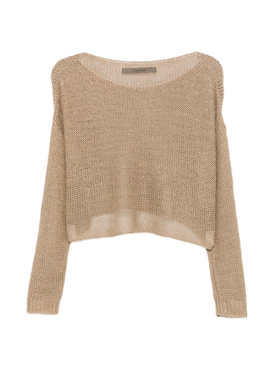 open-knit sweater