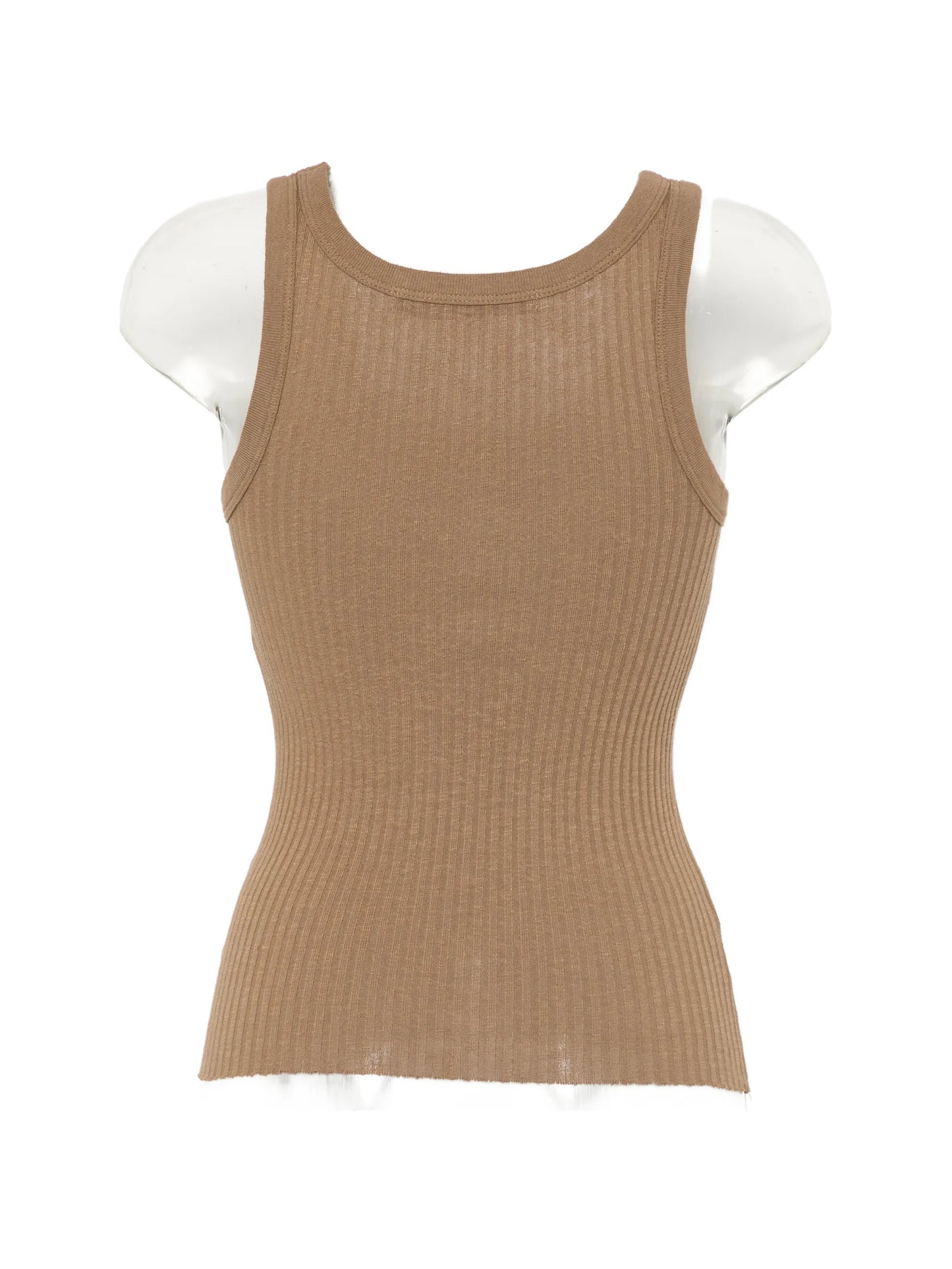 Military scoop-neck tank top