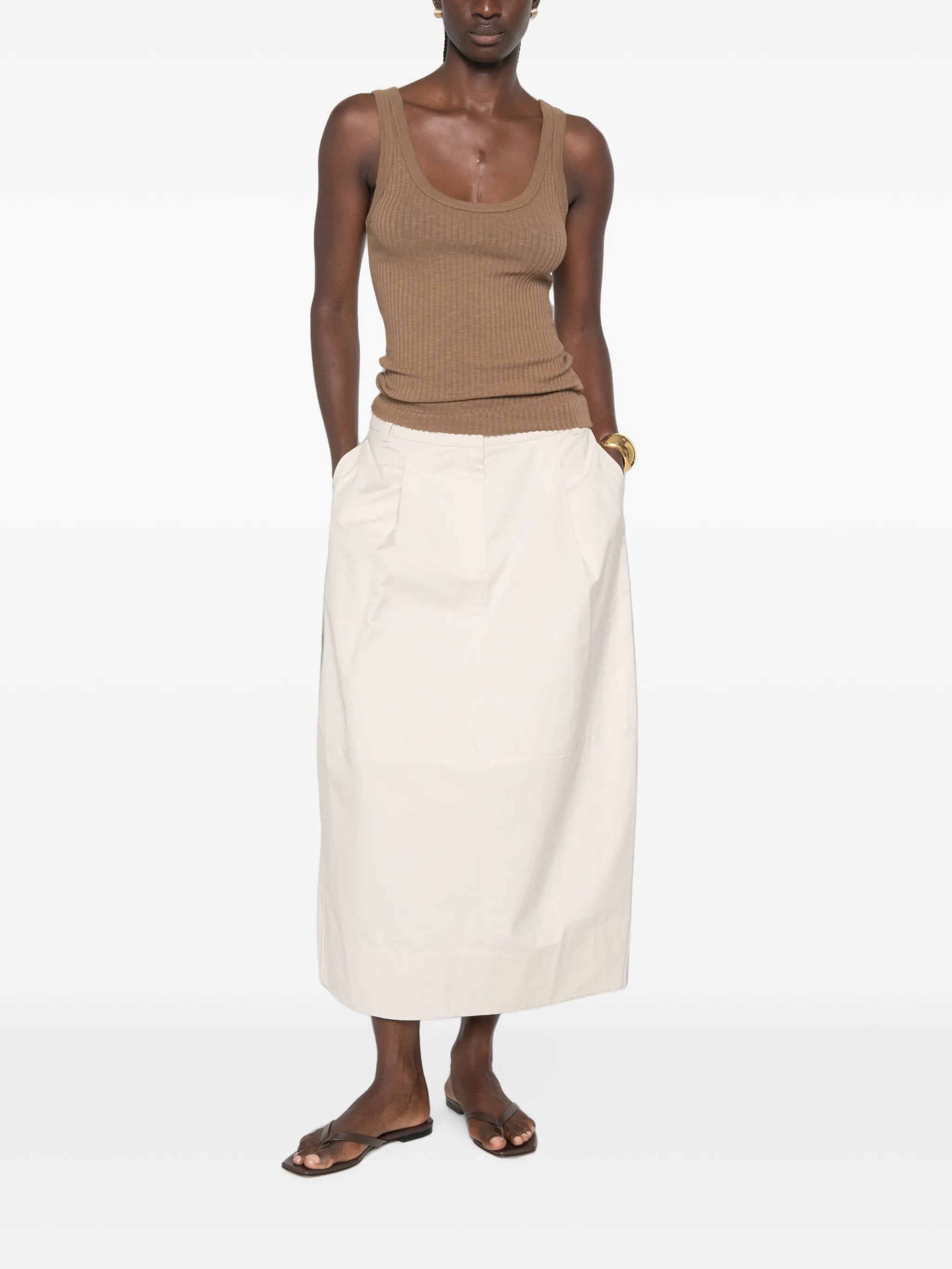 scoop-neck tank top