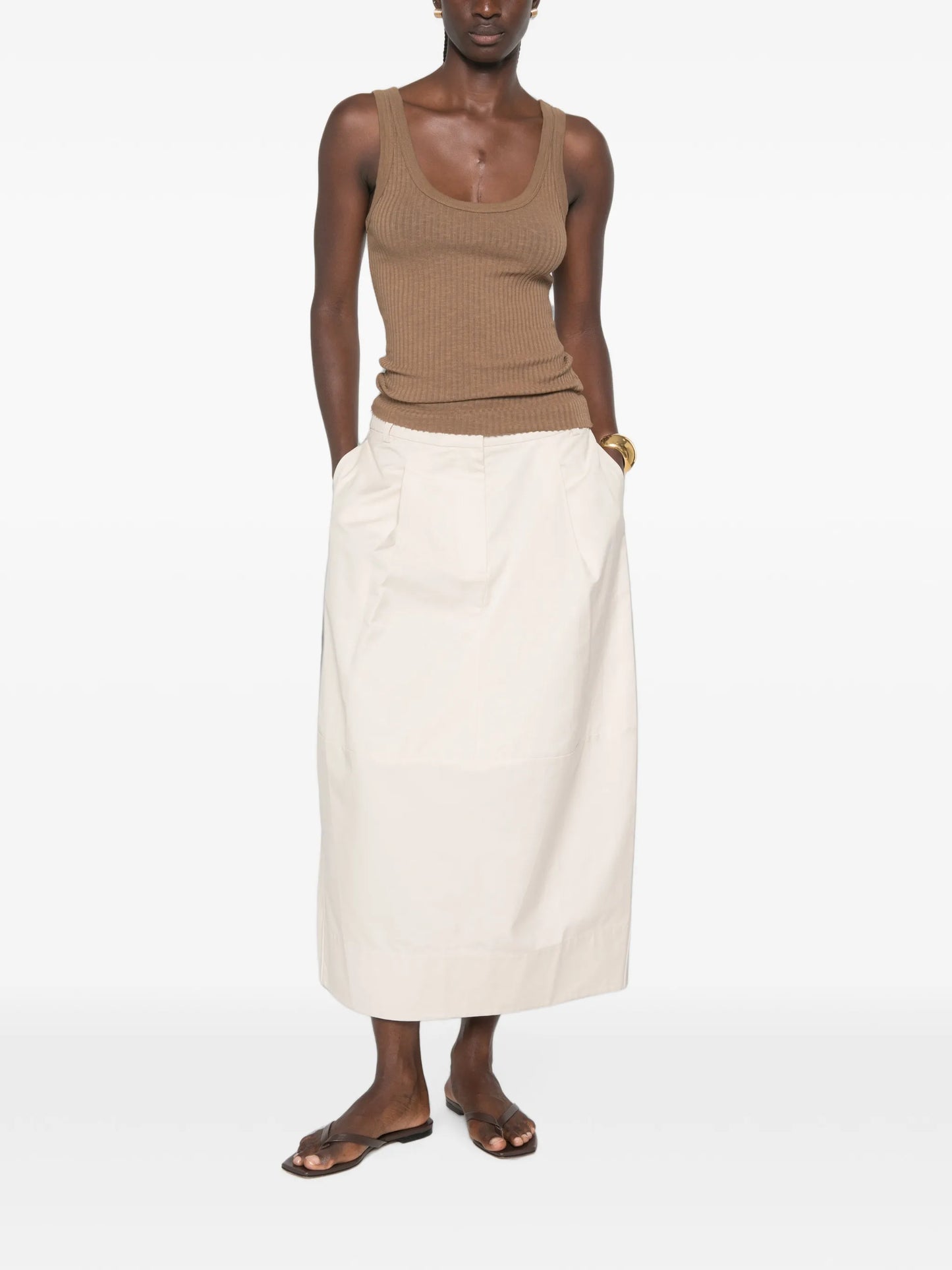scoop-neck tank top