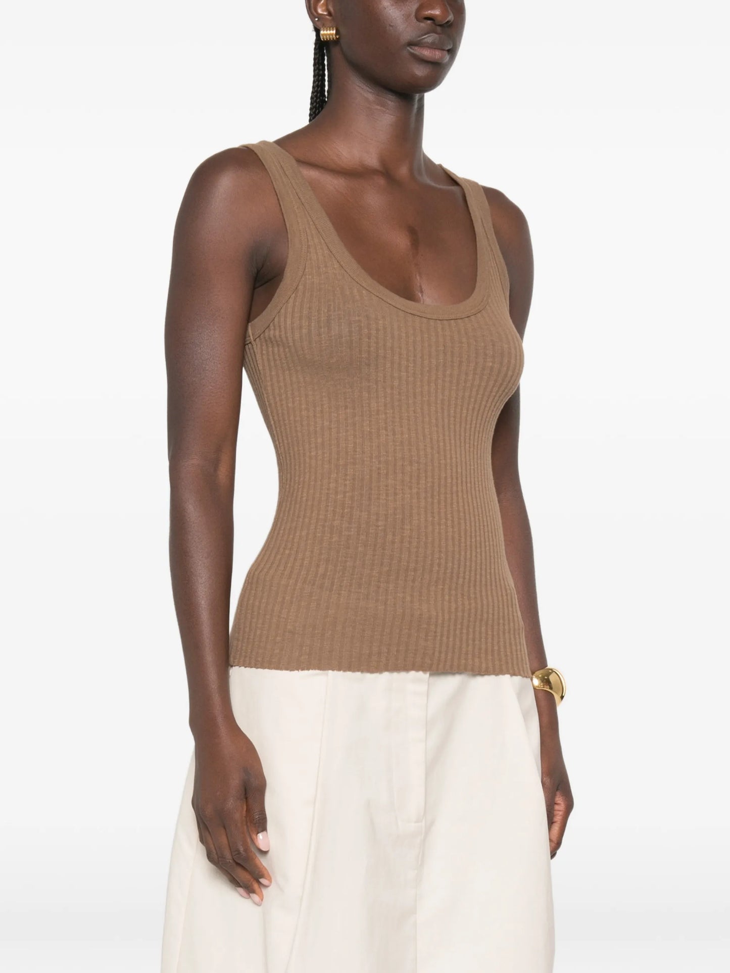 scoop-neck tank top