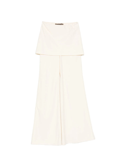 twill apron-style trousers