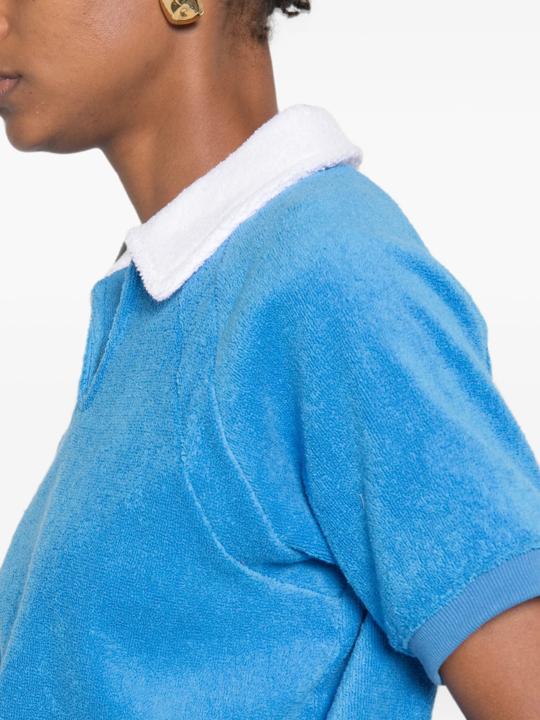 polo-collar T-shirt