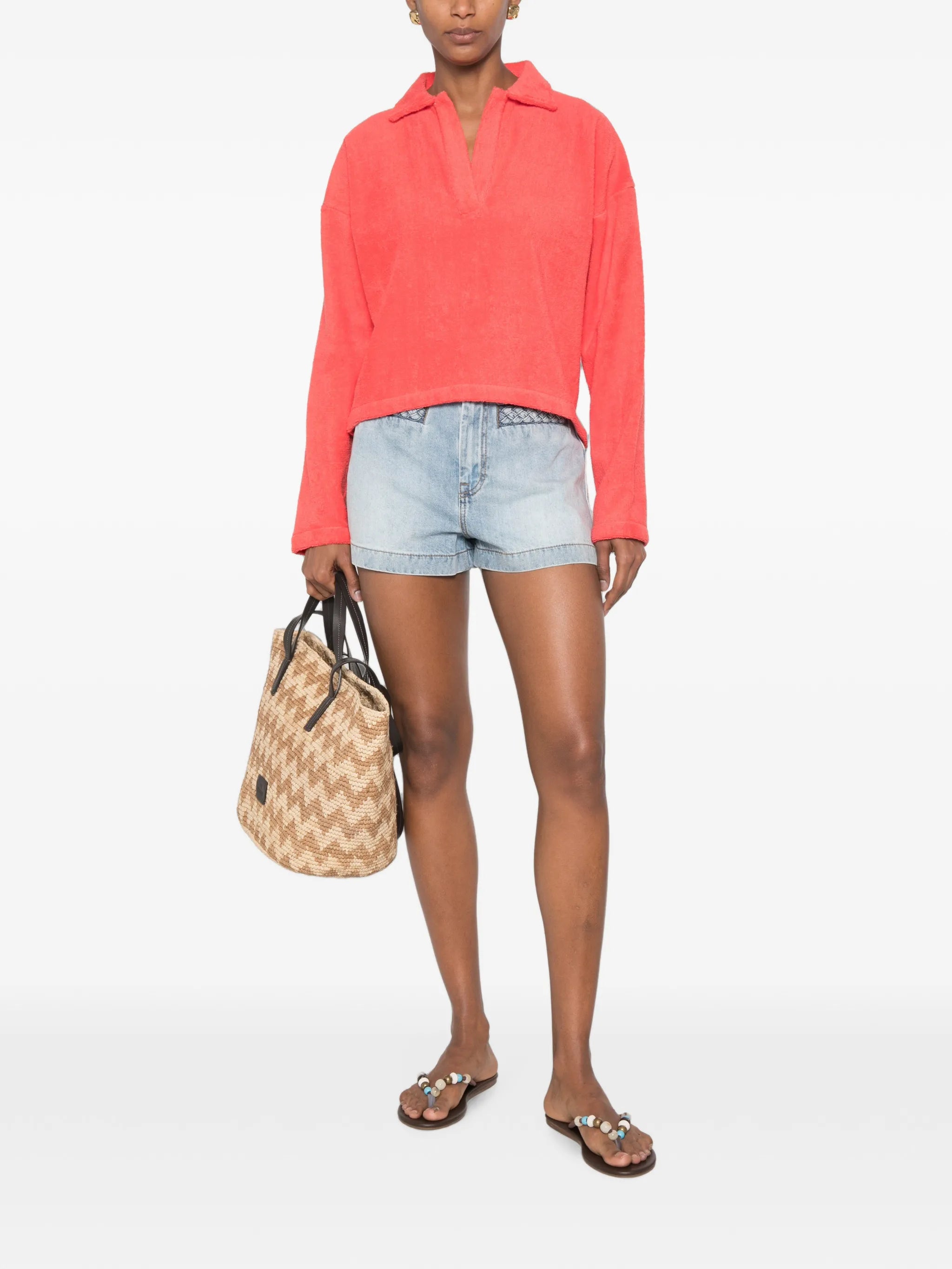 polo-collar sweater