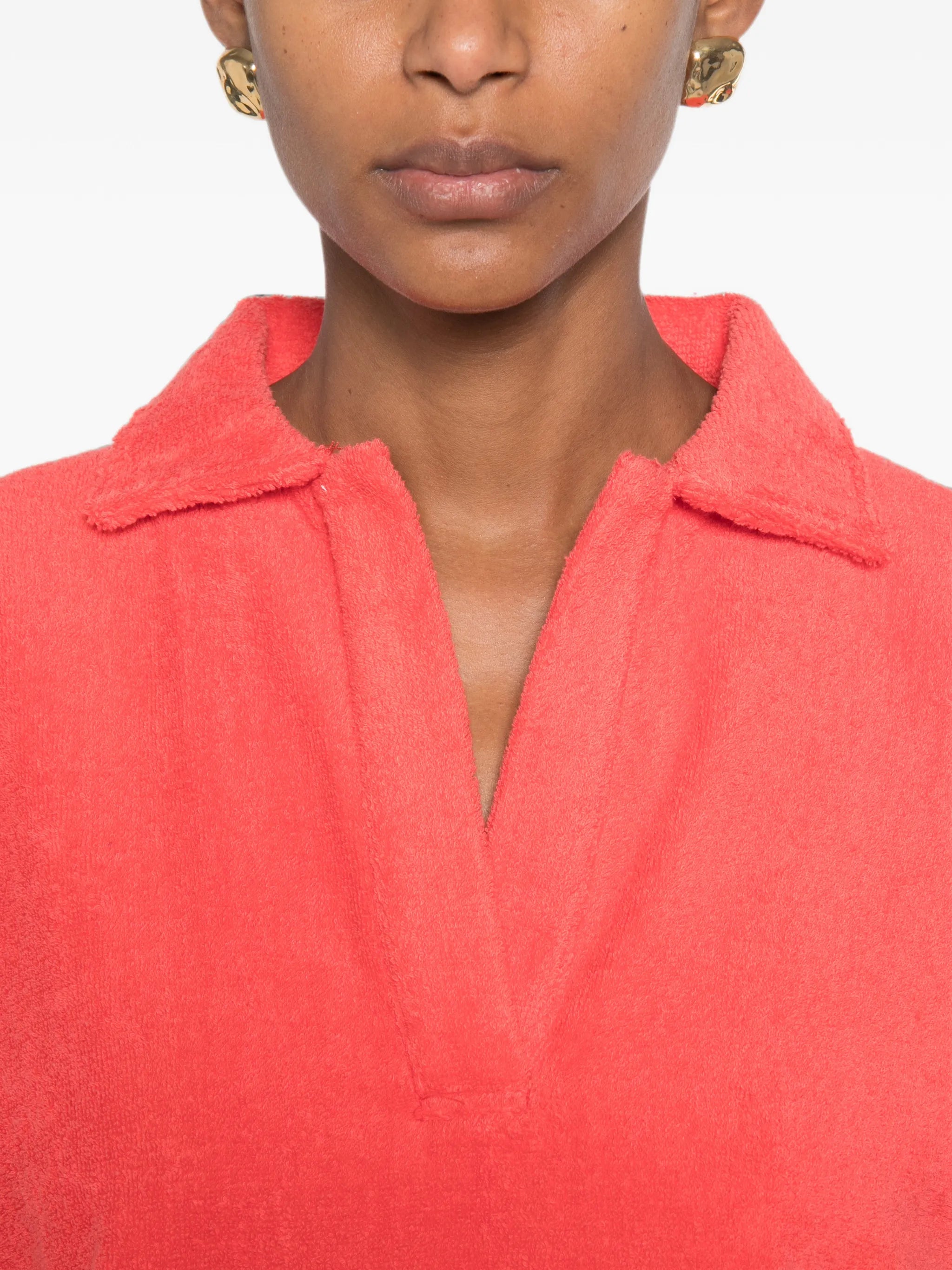 polo-collar sweater
